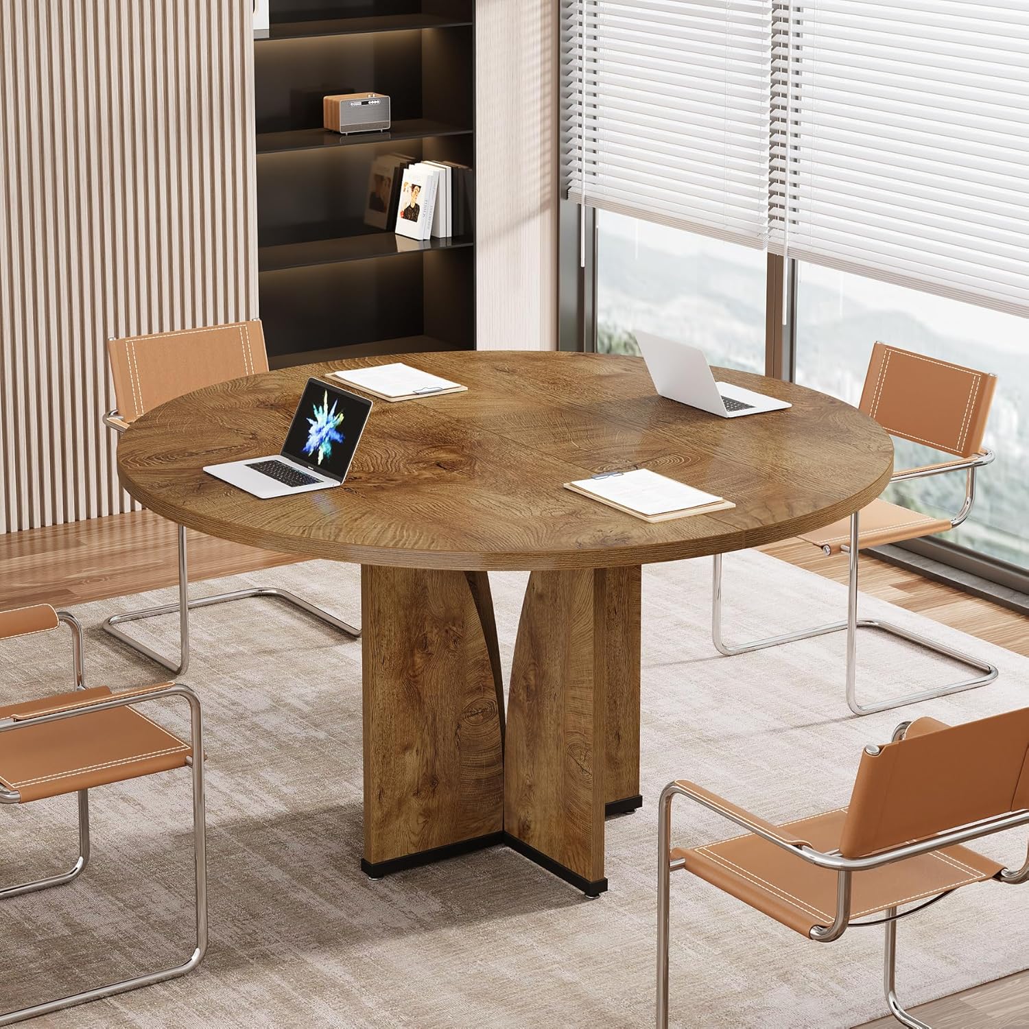 39" Round Conference Table for 4, Multi-Purpose Office Table for Meetings - Image 22