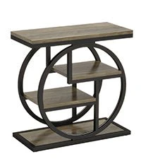 4-Tier End Table, Industrial Side Table with Storage Shelves for Living Room, Bedroom - Image 8