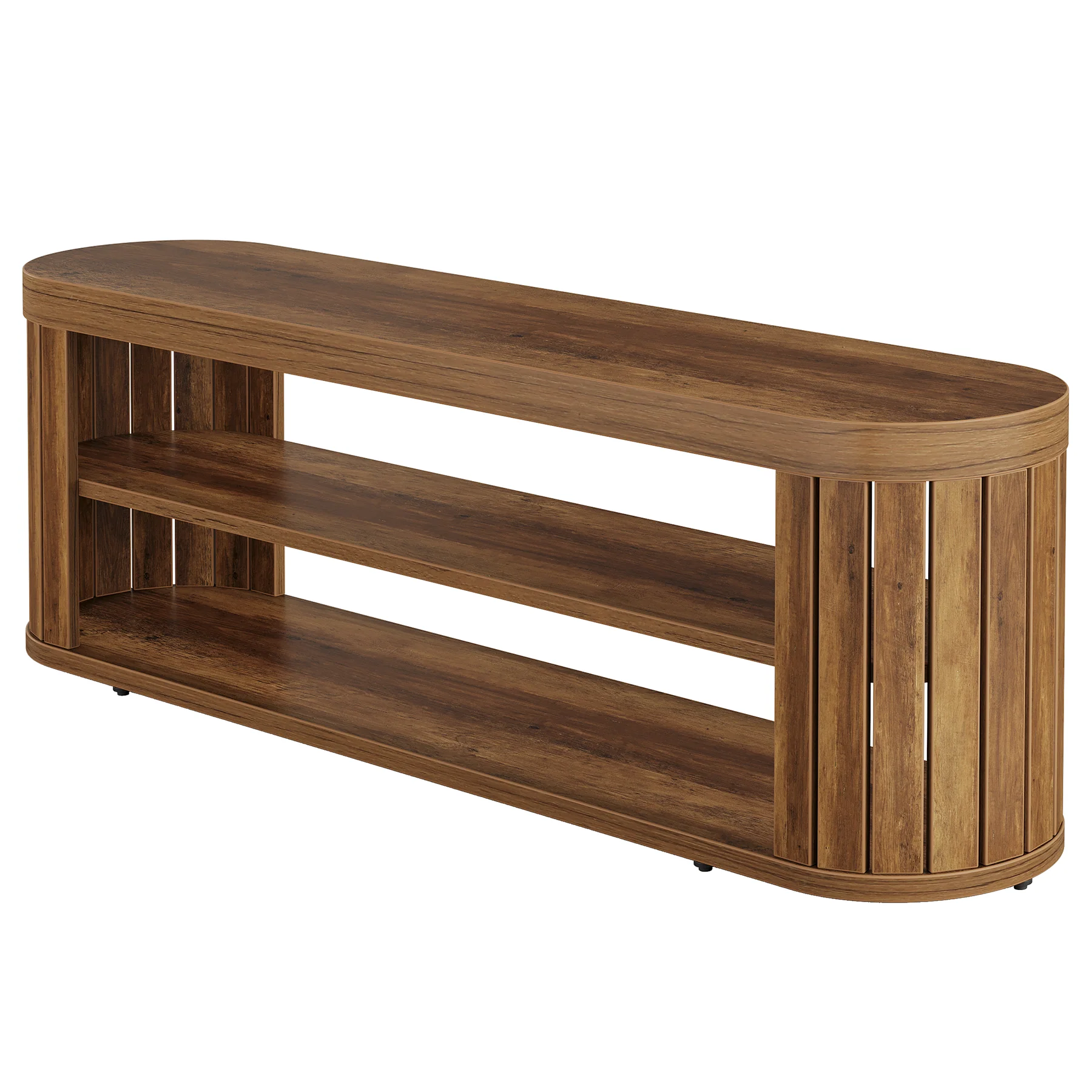 47.2" Entryway Bench, 2-Tier Shoe Bench End of Bed Stool with Storage - Image 10