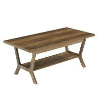 Tribesigns 47.24" Coffee Table, Farmhouse Center Table with Shelf - Image 13