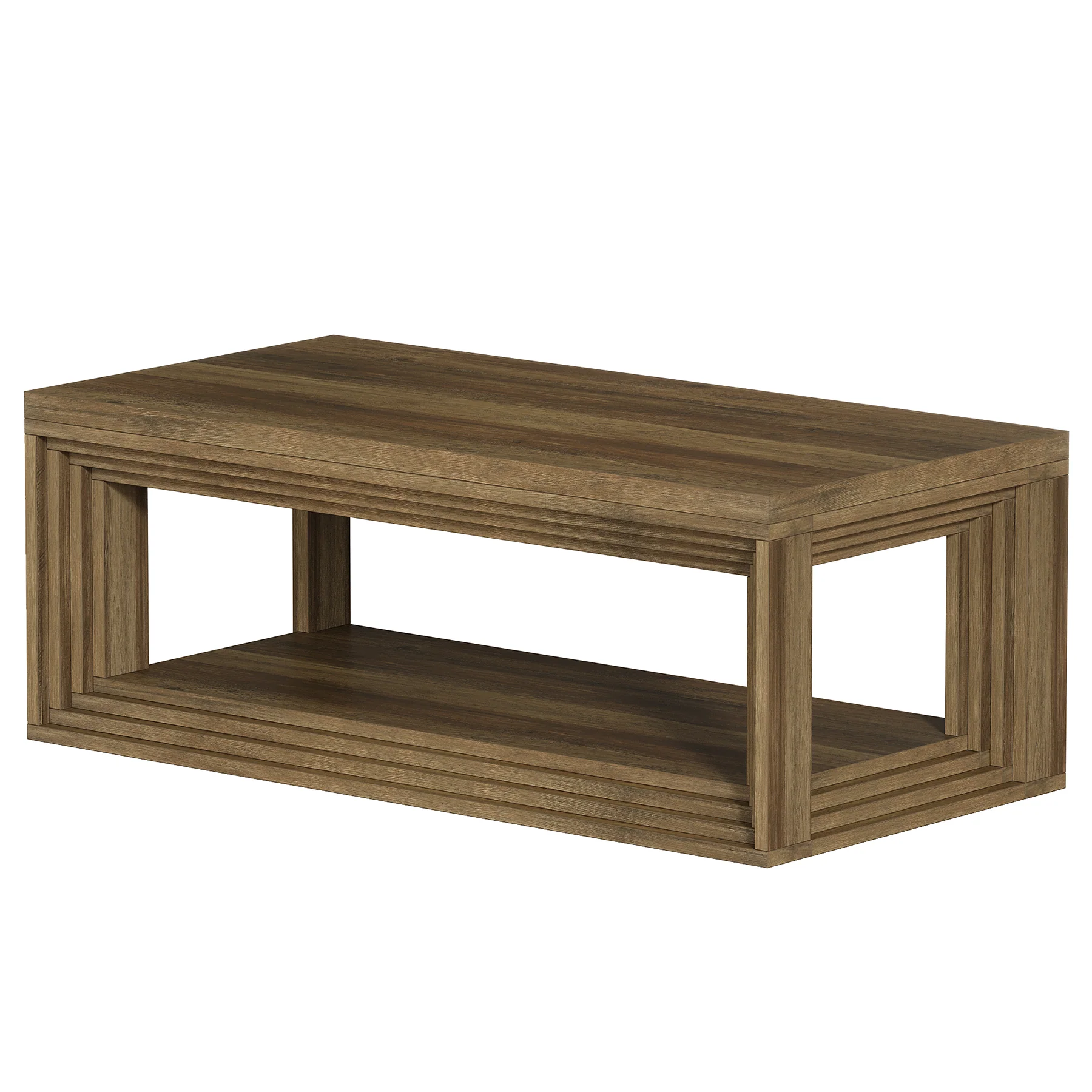 Tribesigns 47" Center Table, Rectangular Storage Coffee Table for Home - Image 6
