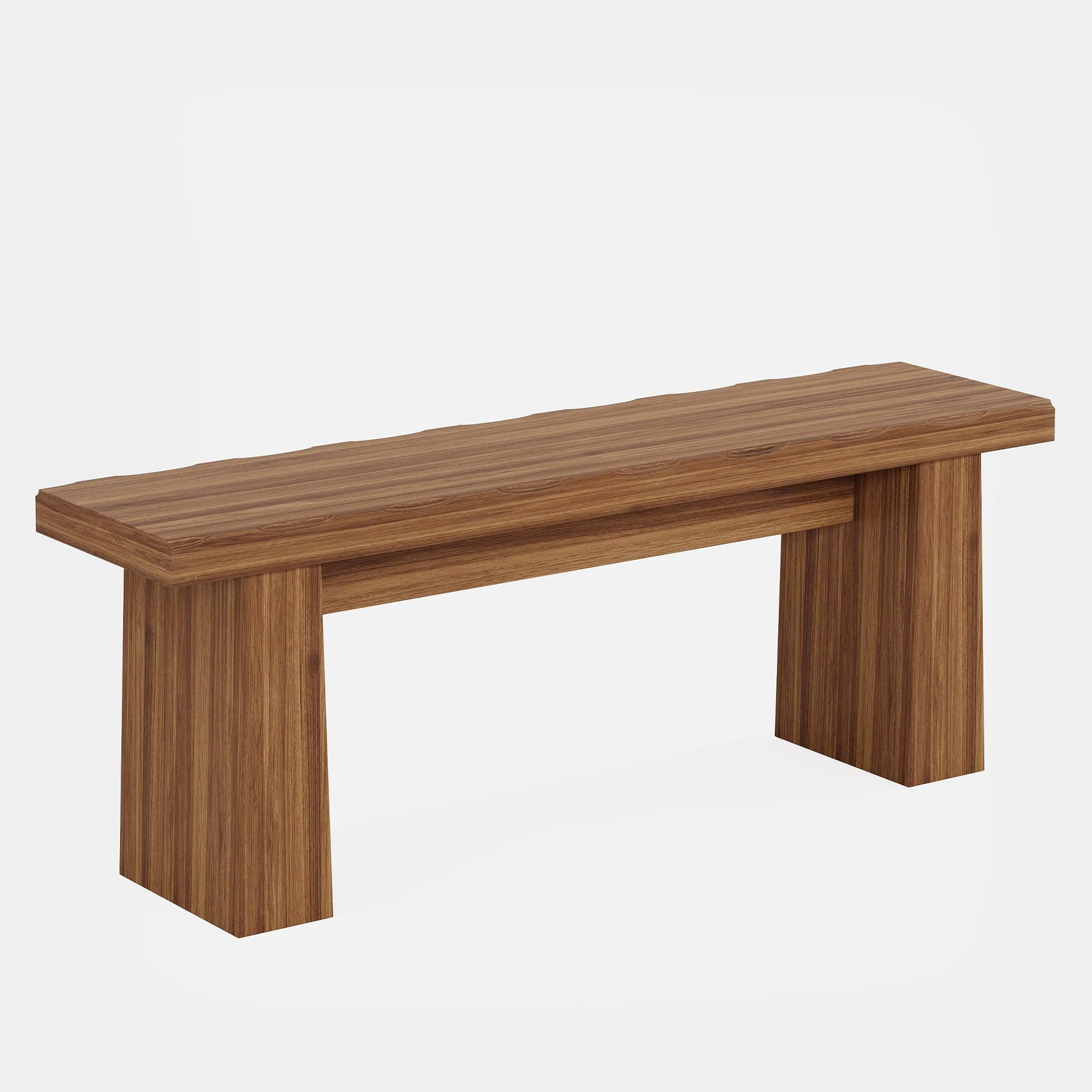 47" Entryway Bench, Wooden Dining Table Bench End of Bed Bench - Image 11