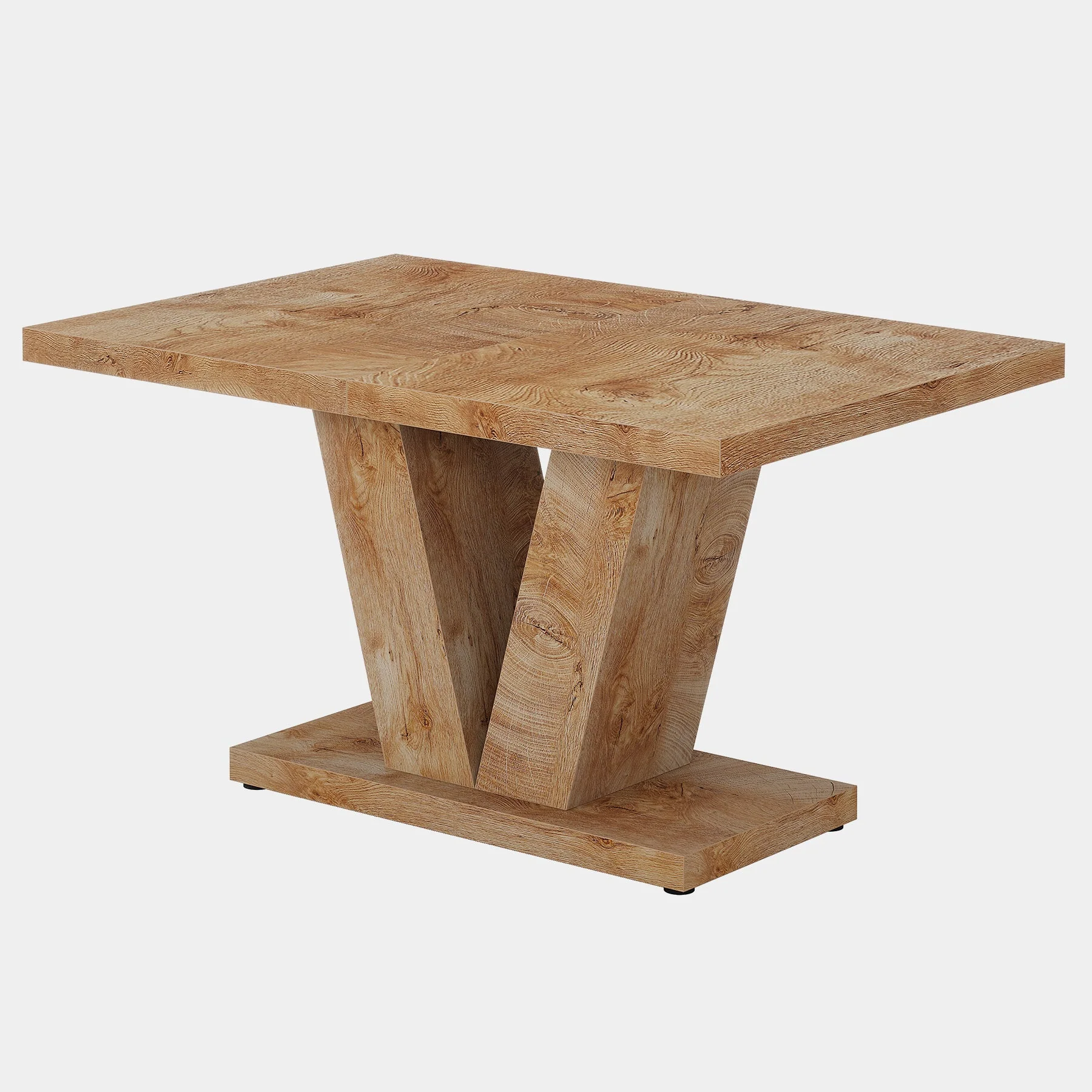 47" Dining Table, Farmhouse Wooden Kitchen Dinner Table with Duty Pedestal - Image 12