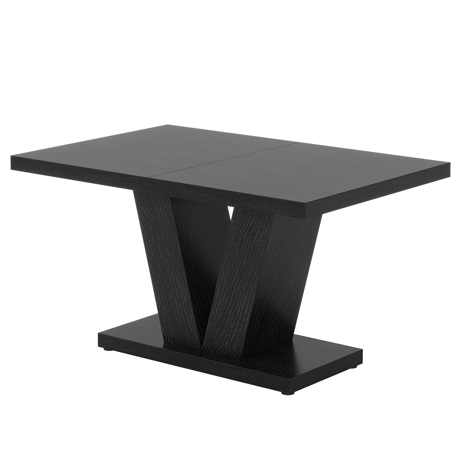 47" Dining Table, Farmhouse Wooden Kitchen Dinner Table with Duty Pedestal - Image 14