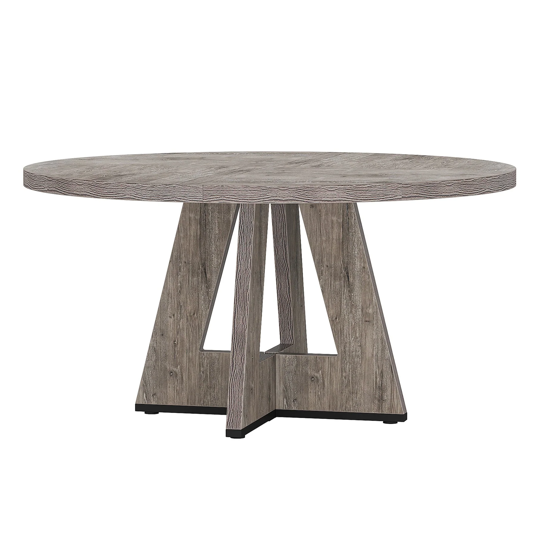 47" Round Dining Table for 4-6, Farmhouse Kitchen Table Table for Dining Room - Image 9