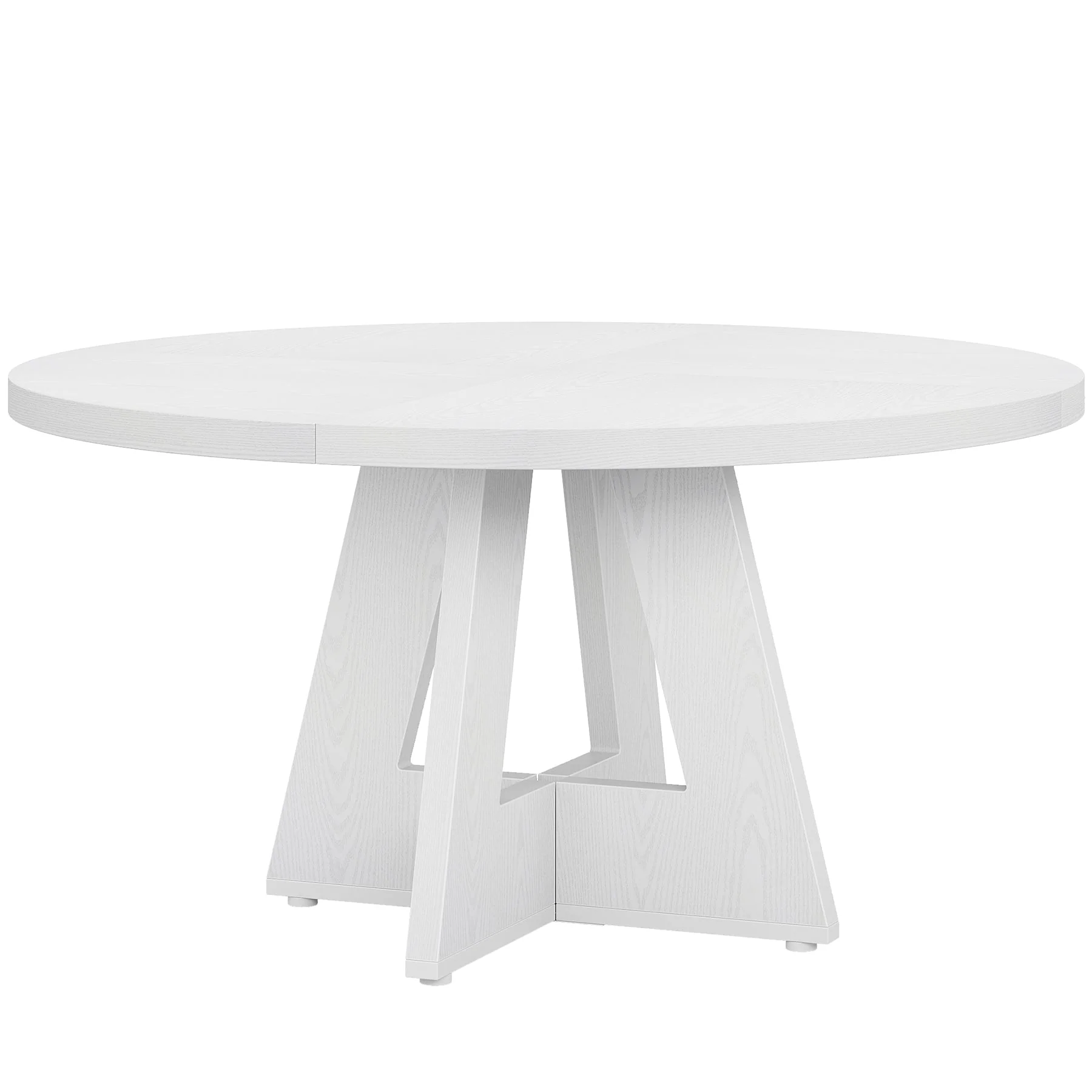47" Round Dining Table for 4-6, Farmhouse Kitchen Table Table for Dining Room - Image 13