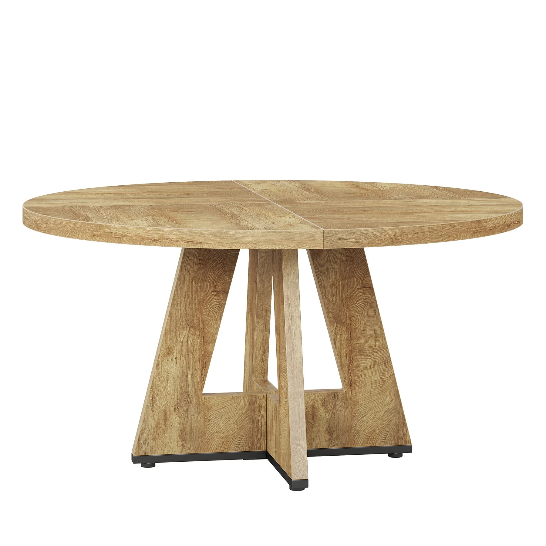 47" Round Dining Table for 4-6, Farmhouse Kitchen Table Table for Dining Room - Image 19