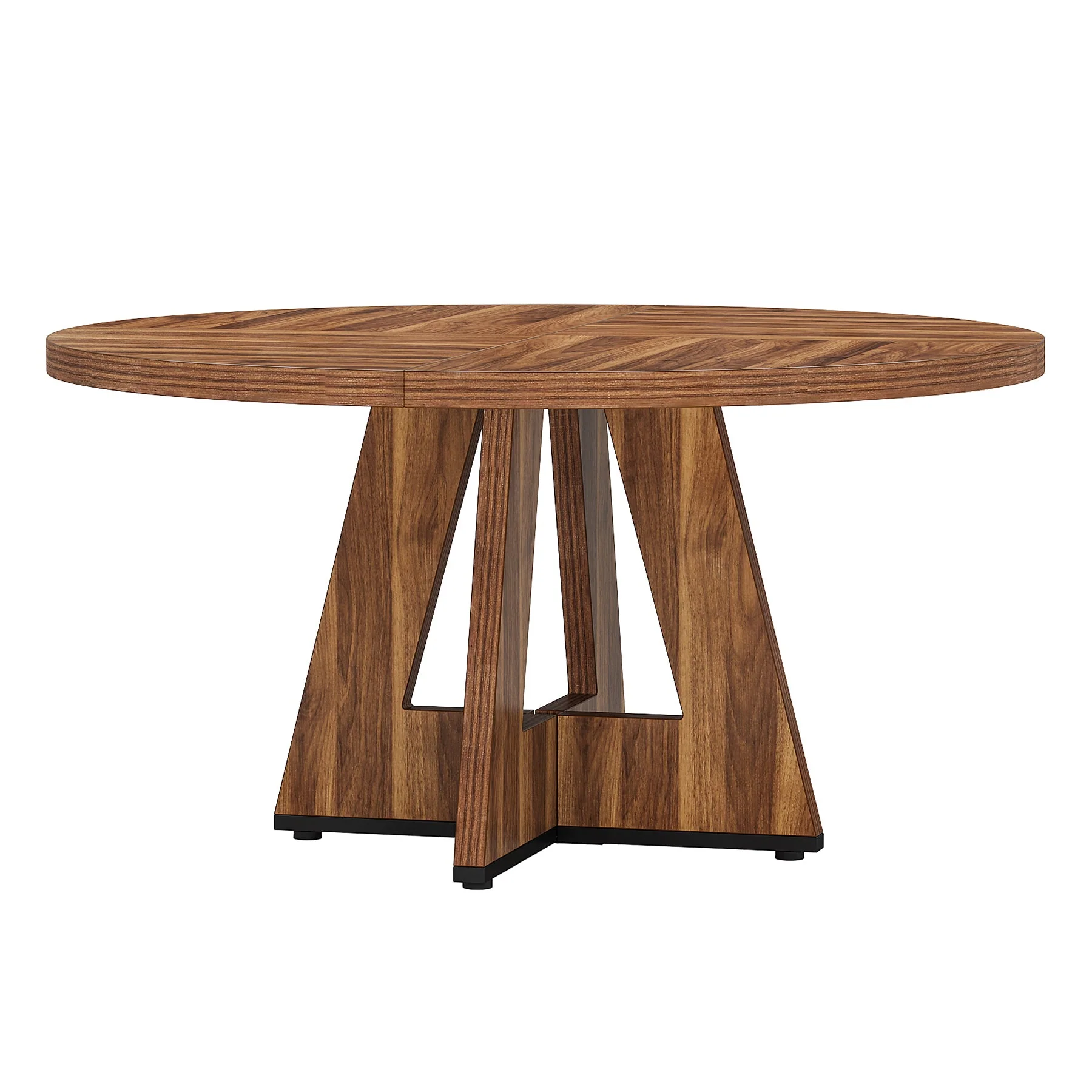 47" Round Dining Table for 4-6, Farmhouse Kitchen Table Table for Dining Room - Image 26