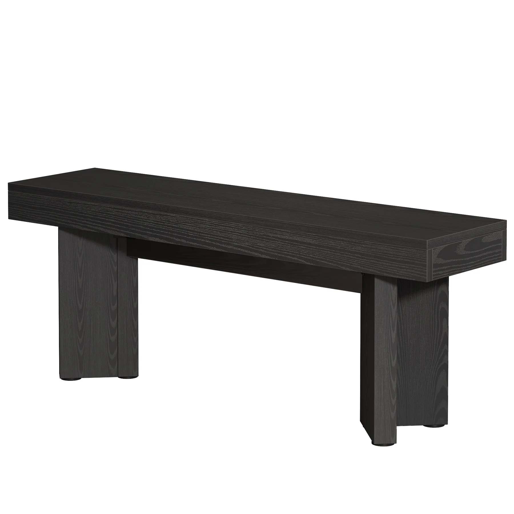 47" Wooden End of Bed Bench, Farmhouse Bedroom Bench - Image 12