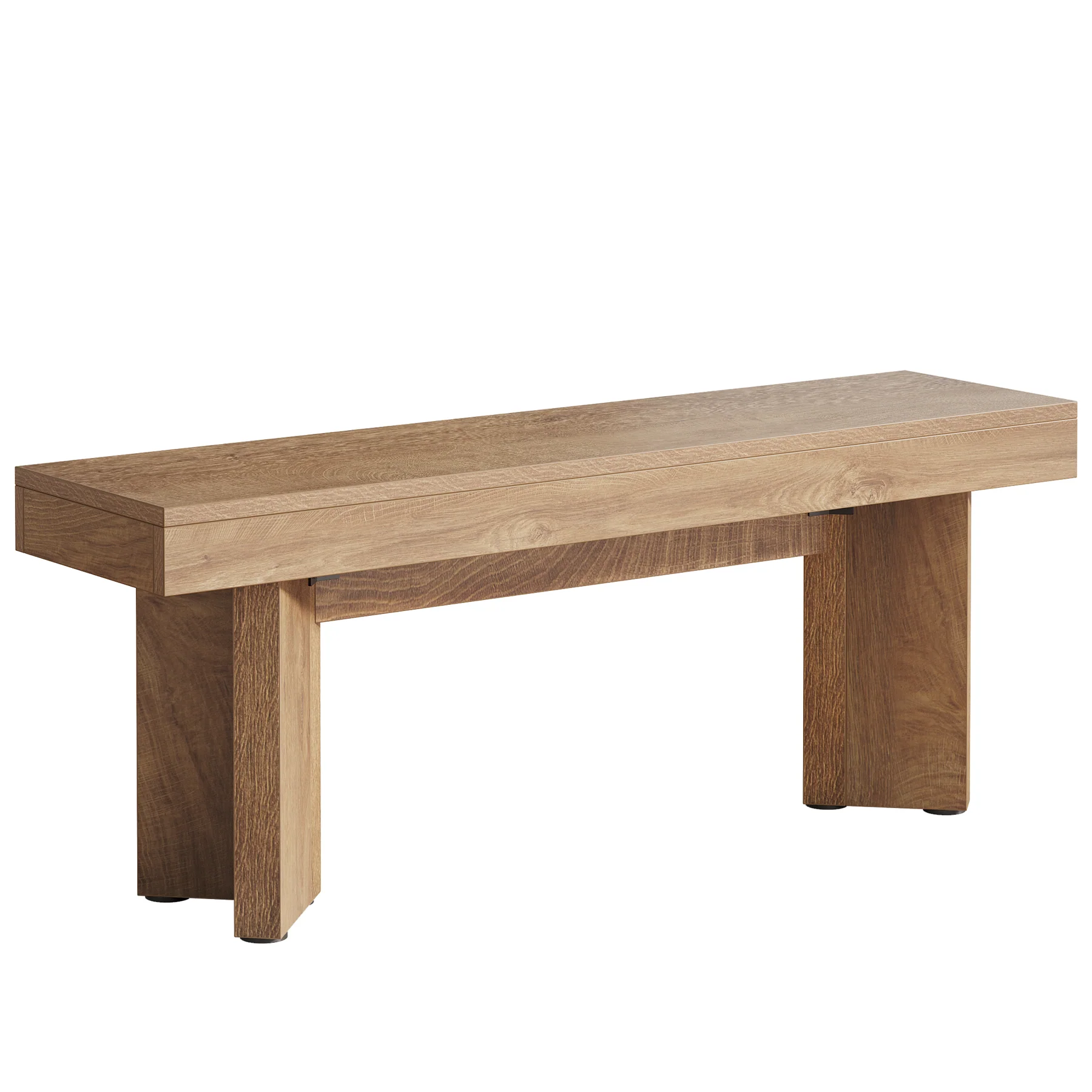 47" Wooden End of Bed Bench, Farmhouse Bedroom Bench - Image 13