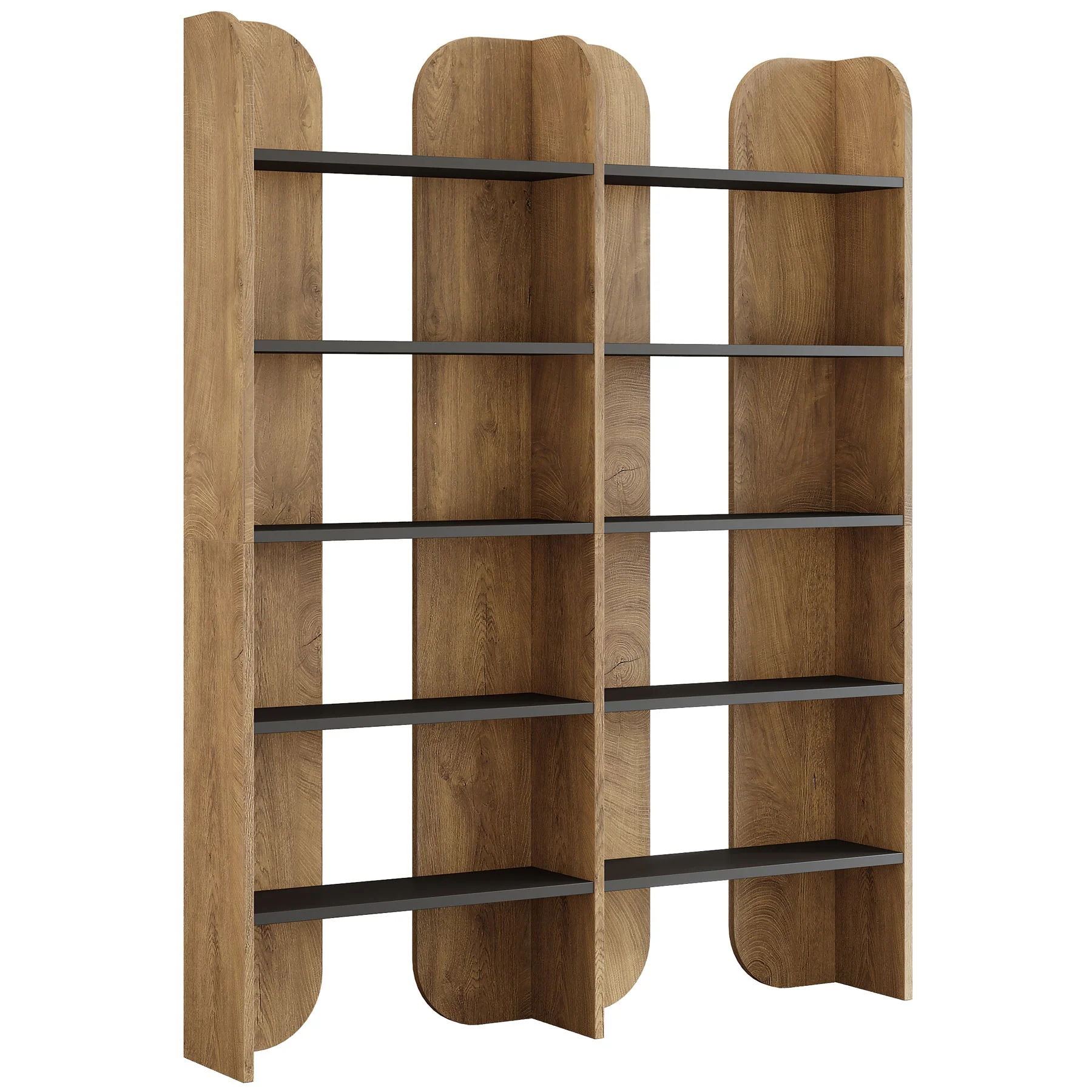 70.8" Bookshelf, 5-Tier Bookcase with Open Display Shelves - Image 11
