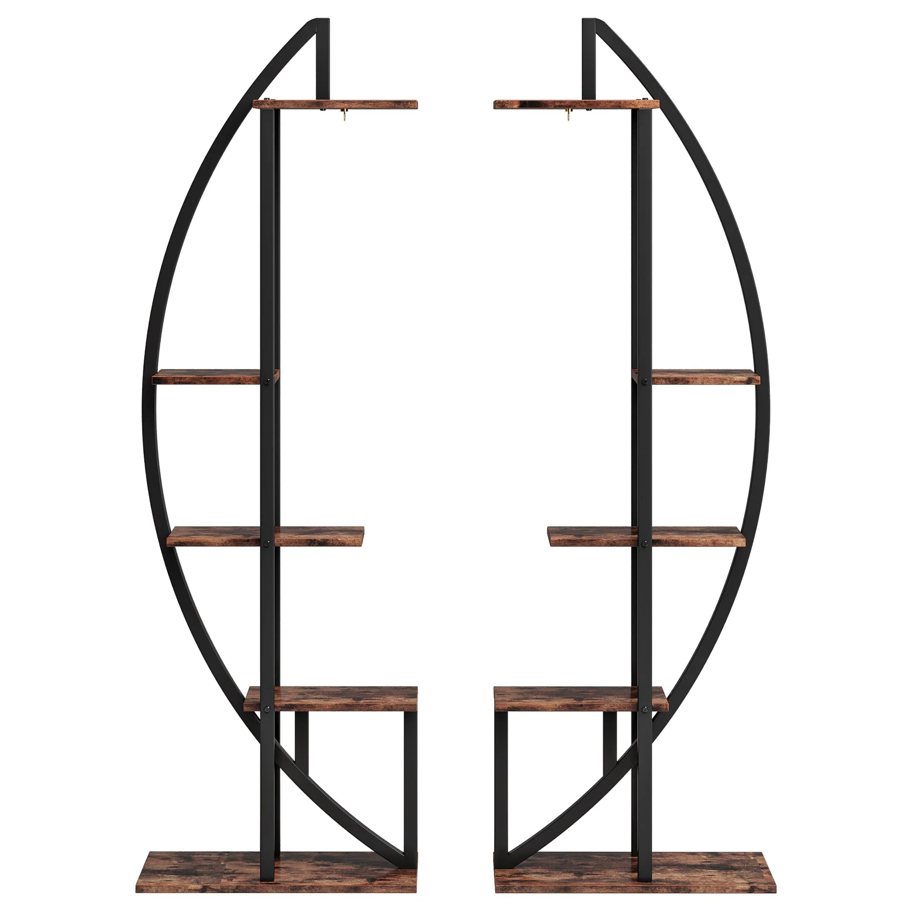 Curved Plant Stand Pack of 2, 5-Tier Flower Display Shelf - Image 9