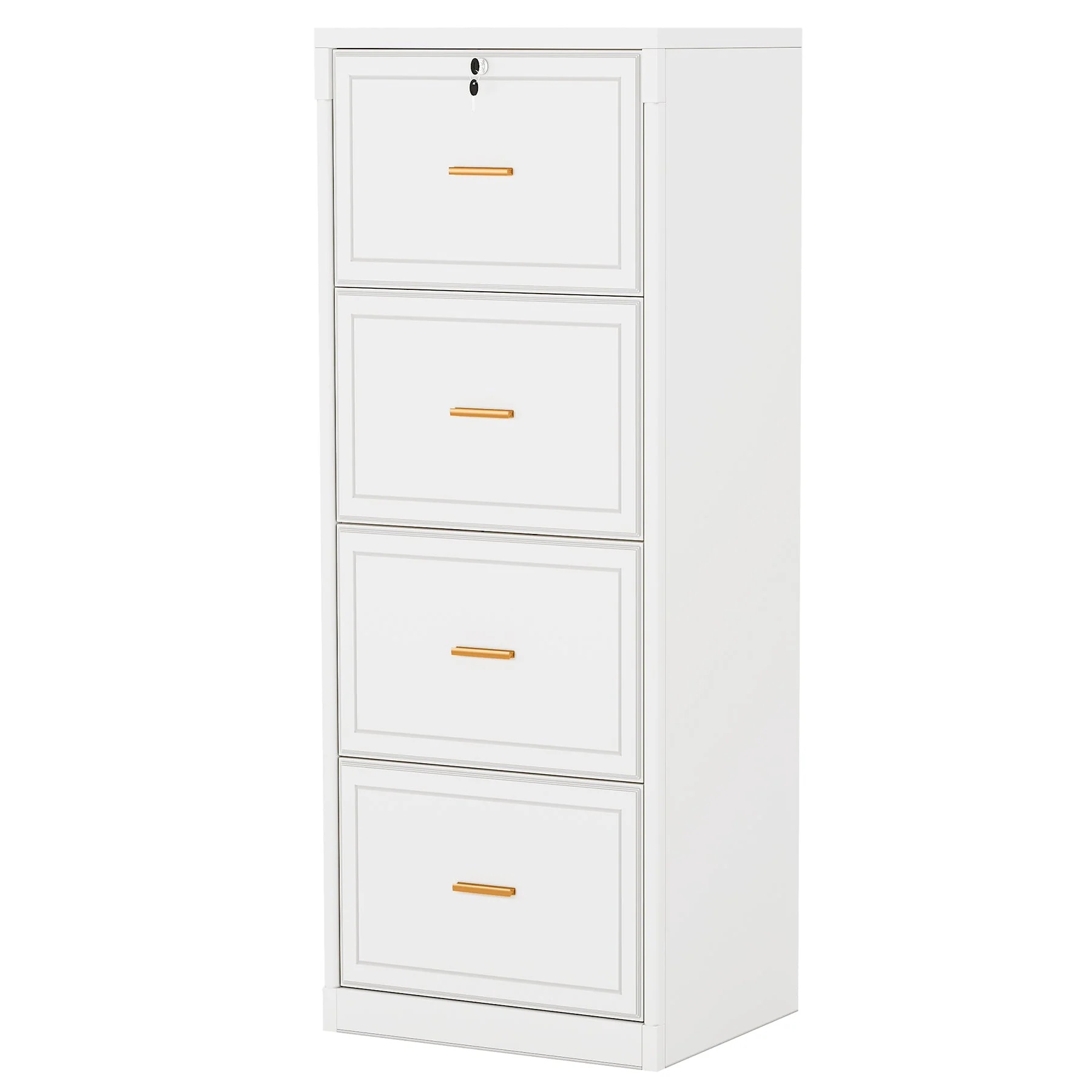 51" File Cabinet, Vertical Filing Cabinet with 4 Storage Drawers - Image 11