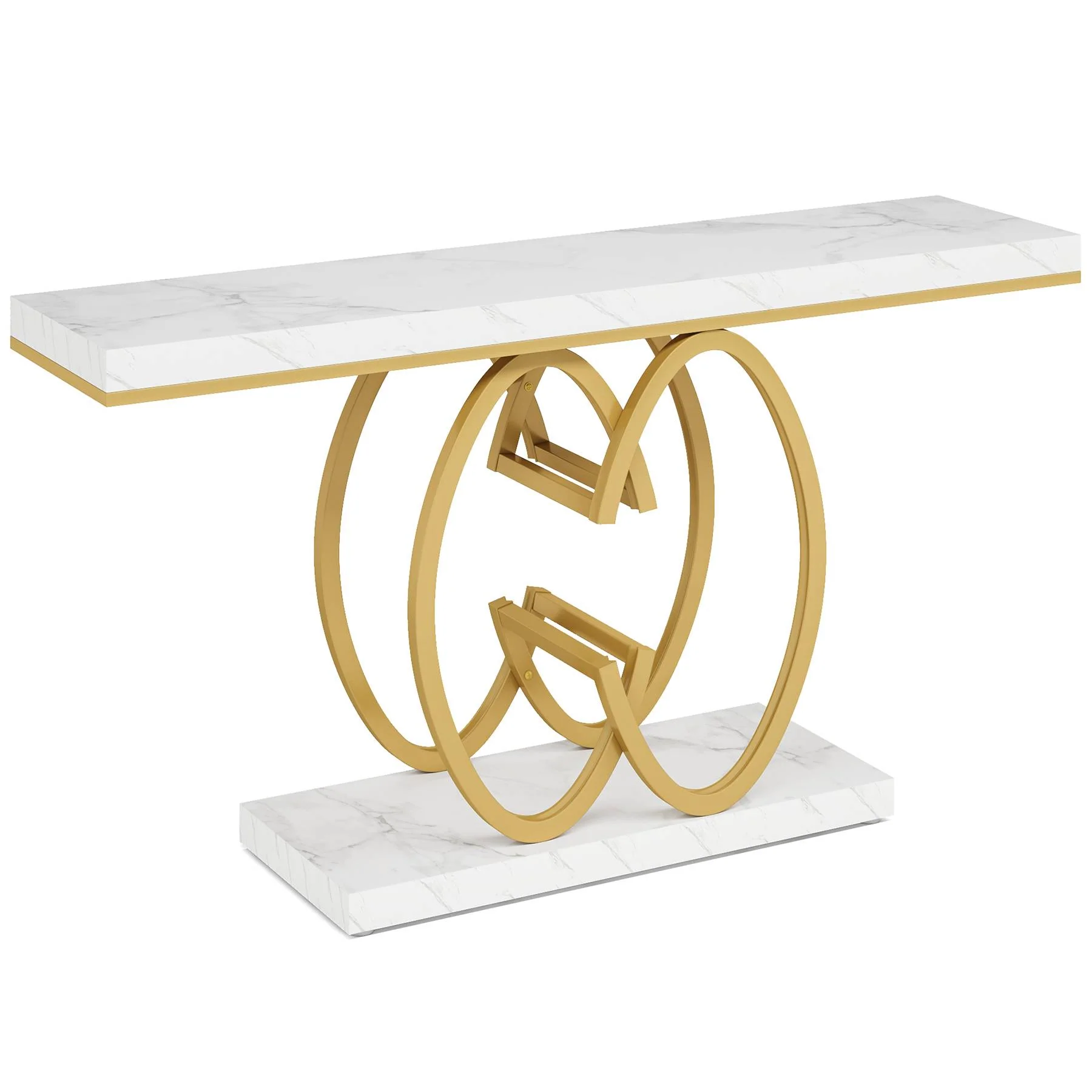 55" Narrow Console Table, Modern Sofa Accent Table for Hallway - Image 8