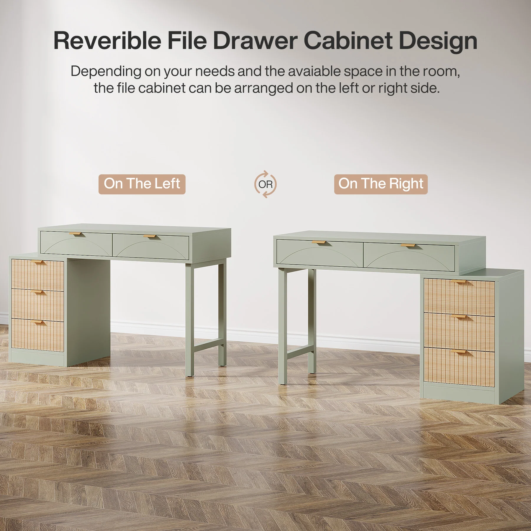 55" Computer Desk, Modern Home Office Desk Study Desk - Image 9