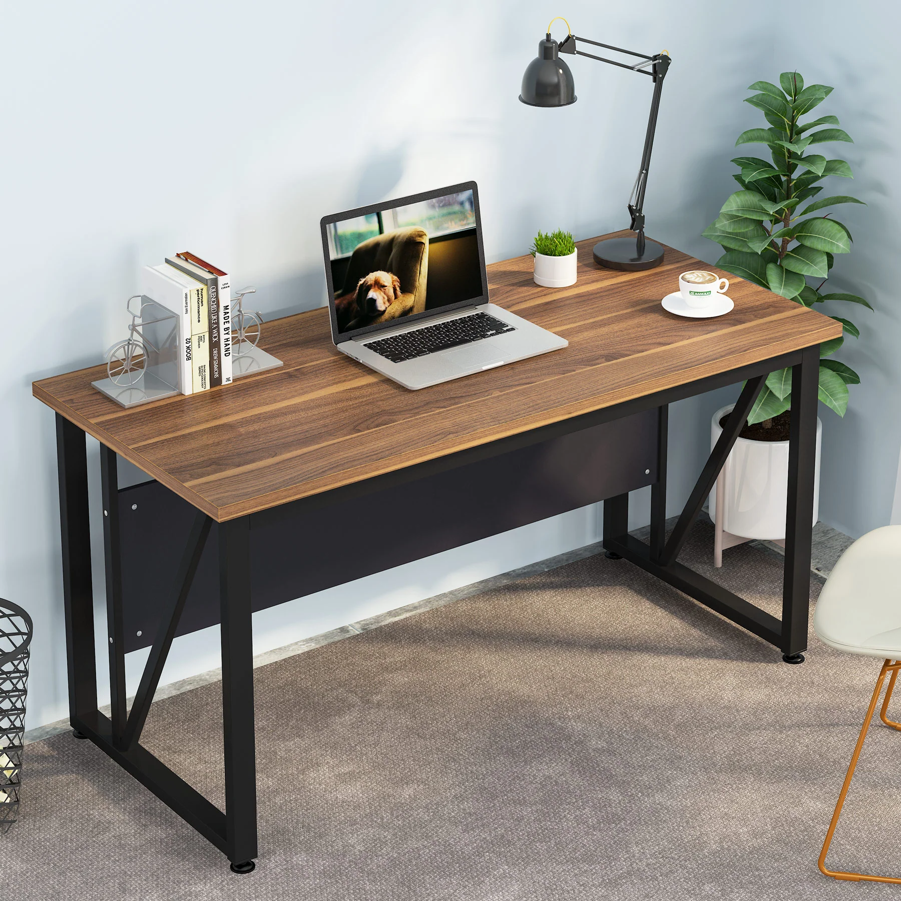 55" Computer Desk Office Desk Writing Table for Home Office - Image 4