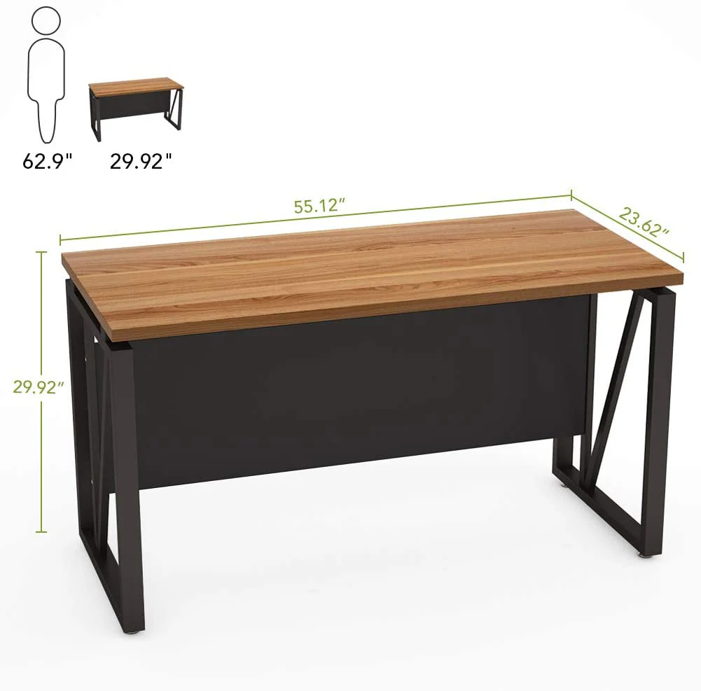 55" Computer Desk Office Desk Writing Table for Home Office - Image 7