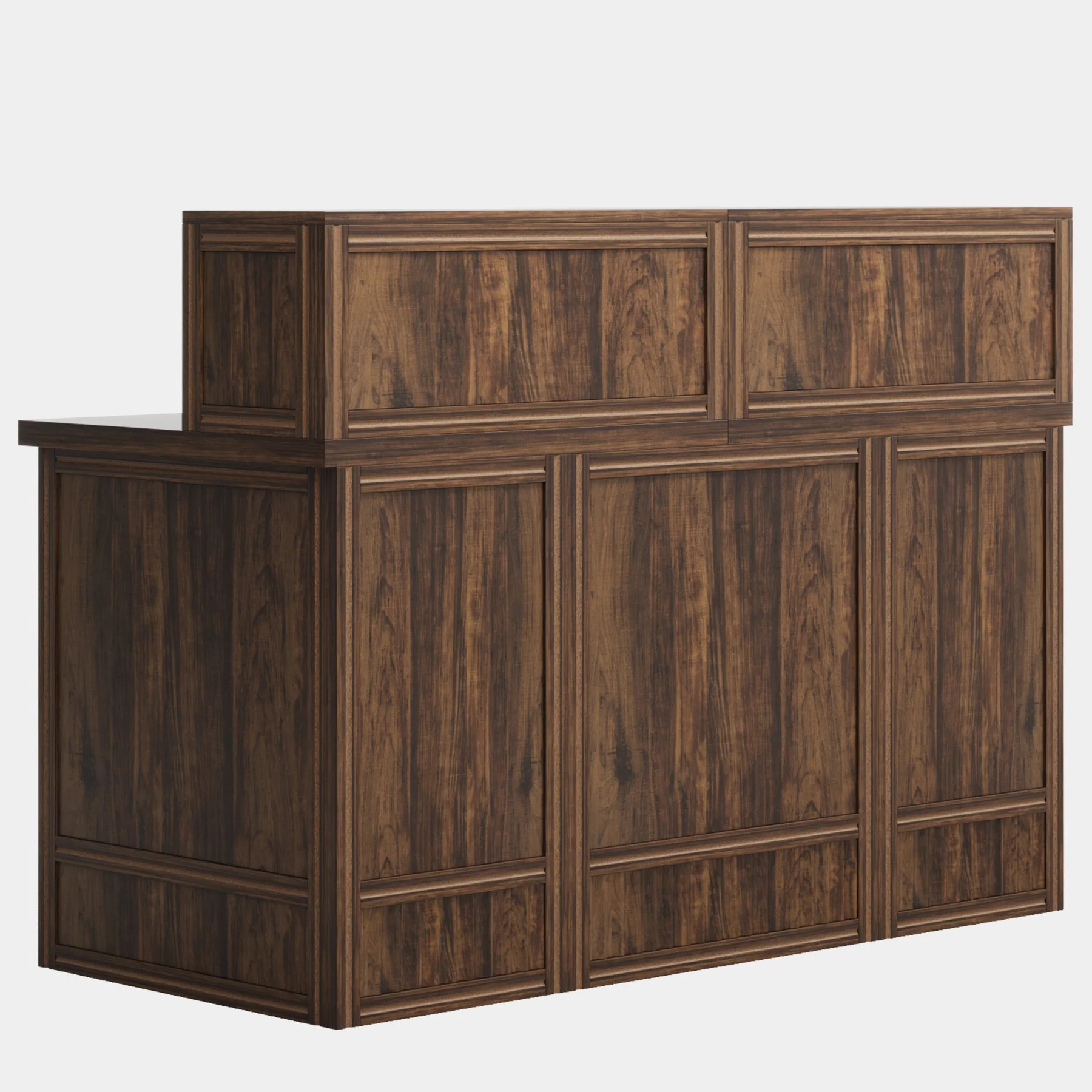 57" Reception Desk Front Desk with Counter & Metal Frame - Image 10