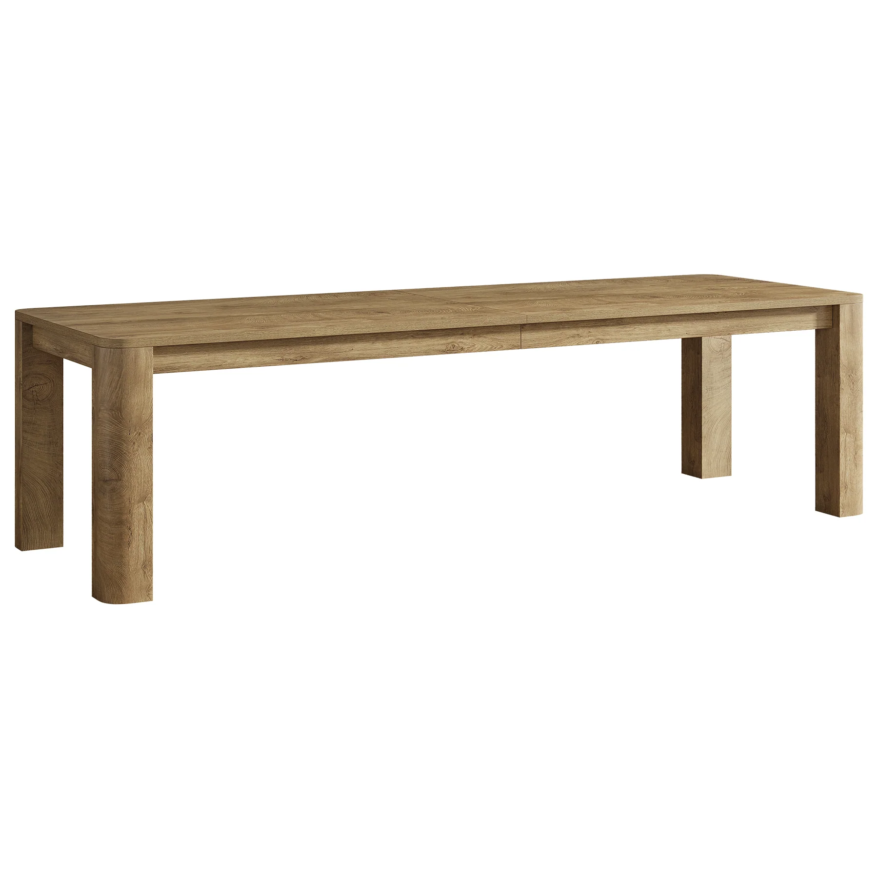 78.74" Dining Table for 6-8, Farmhouse Kitchen Table with Rounded Edges - Image 9