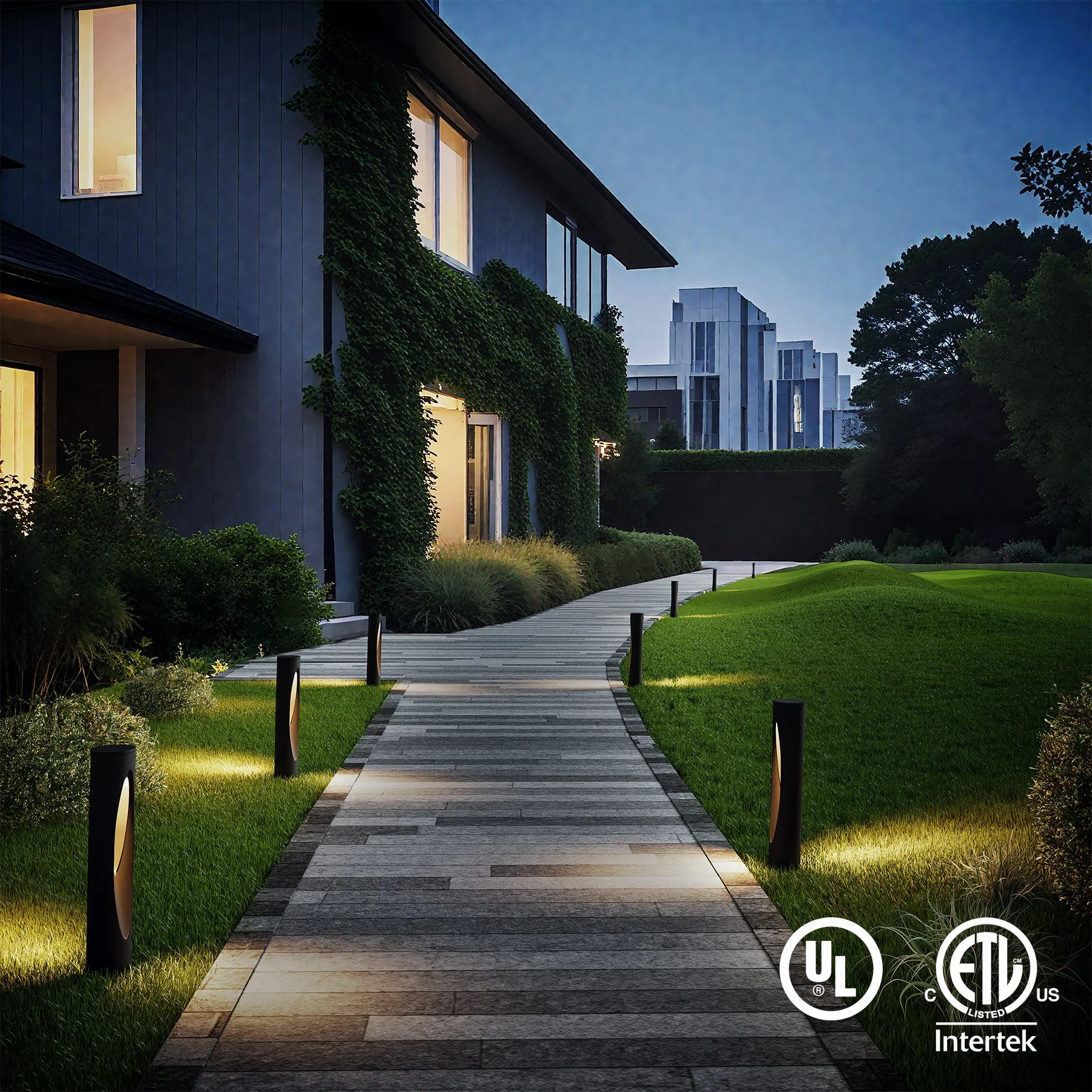 6-Pack Low-Voltage Landscape Lights, 4.8W LED Pathway Lights - Image 3