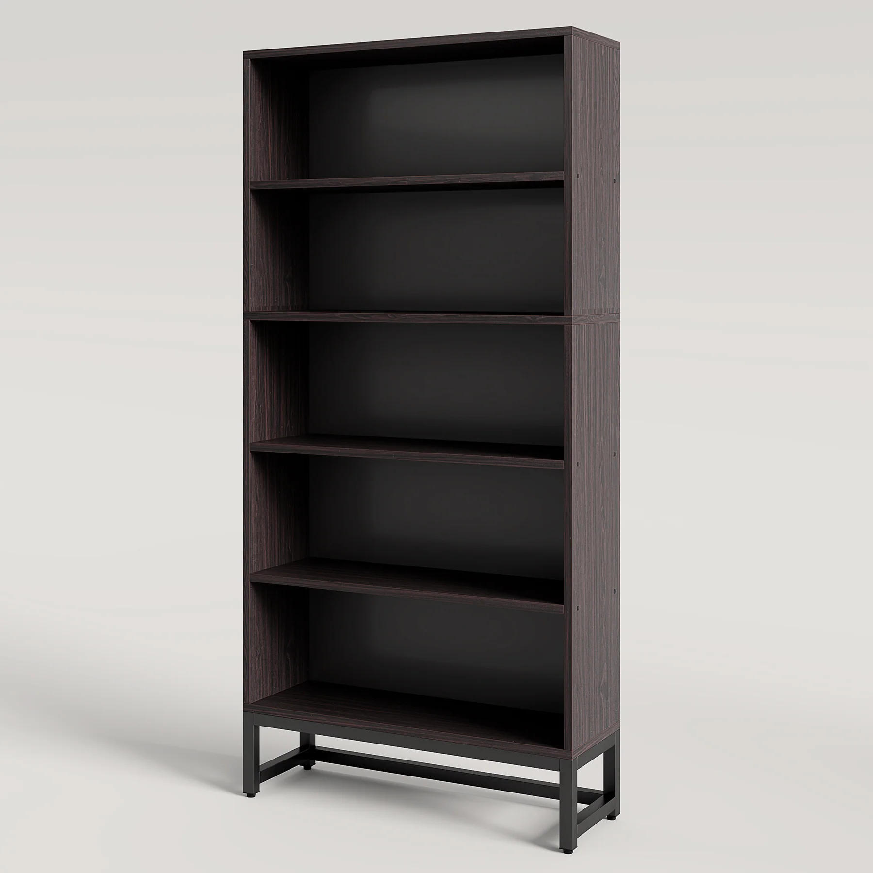 70.8" Bookcase, Large Bookshelf Organizer with 5-Tier Storage Shelves - Image 11
