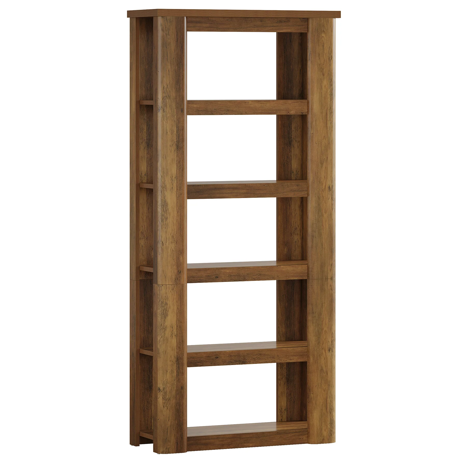 6-Tier Bookshelf, 71" Tall Bookcase Floor Standing Display Storage Shelves - Image 9