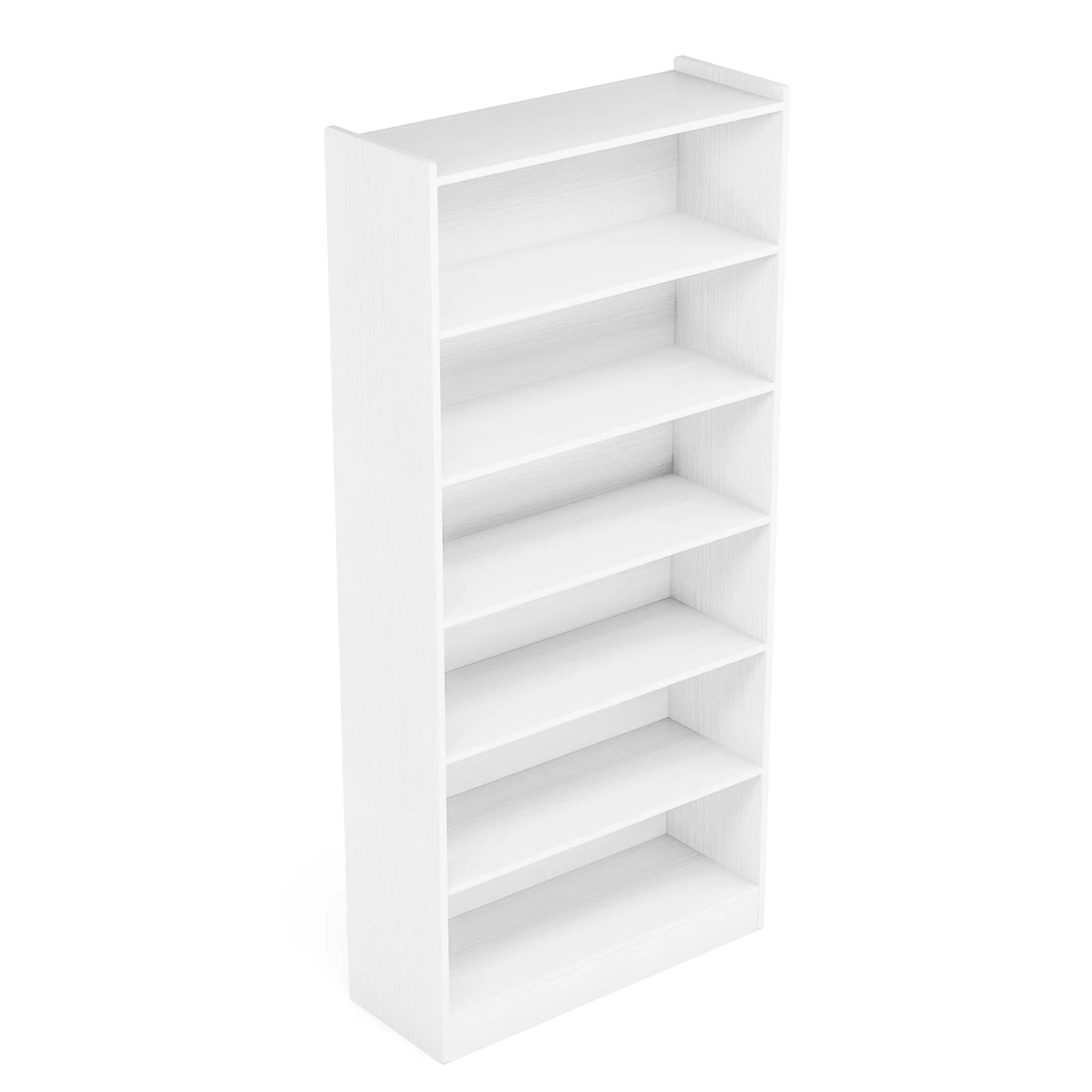 72" Tall Wood Bookcase, 5-Tier Bookshelf Open Shelves - Image 12