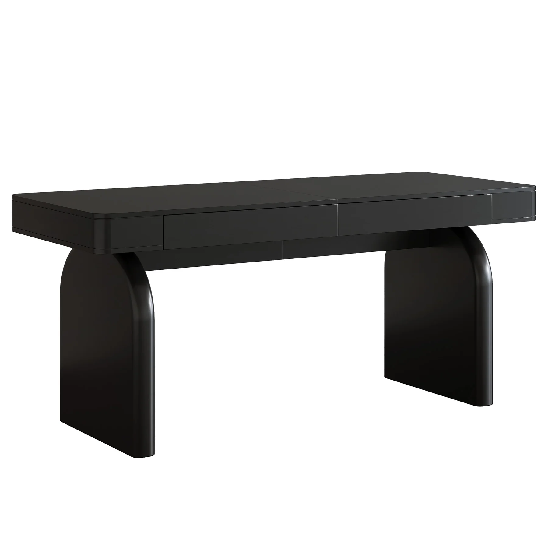 63" Executive Desk, Modern Office Computer Desk with 2 Storage Drawers - Image 12