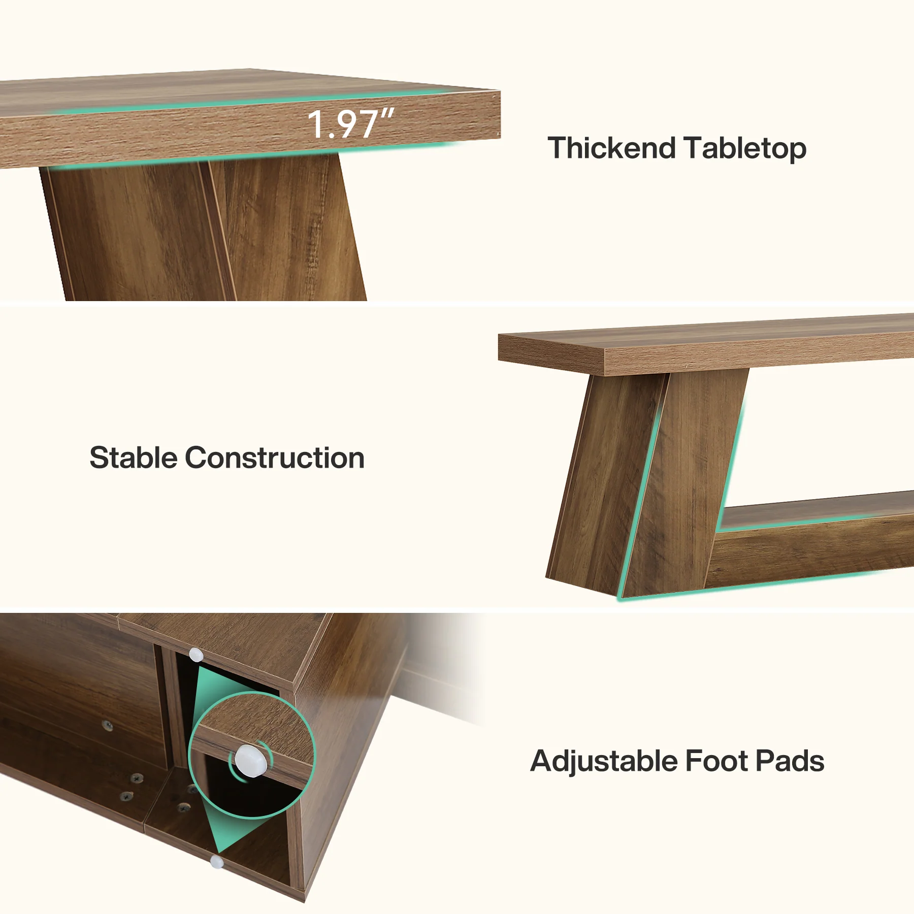 63" Entryway Bench with Storage Shelf, 2-Tier End of Bed Bench - Image 7