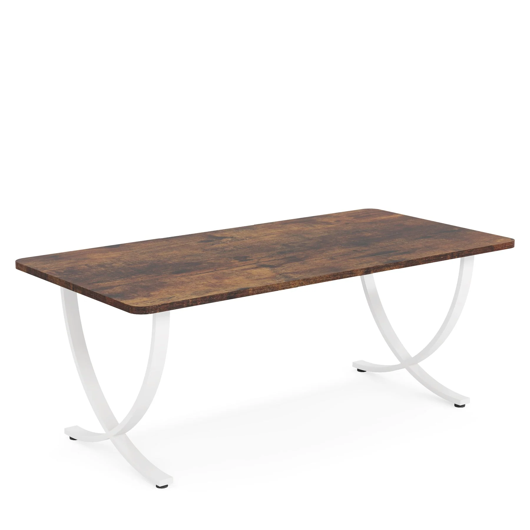 63" Executive Desk, Faux Marble Computer Desk Meeting Table - Image 11