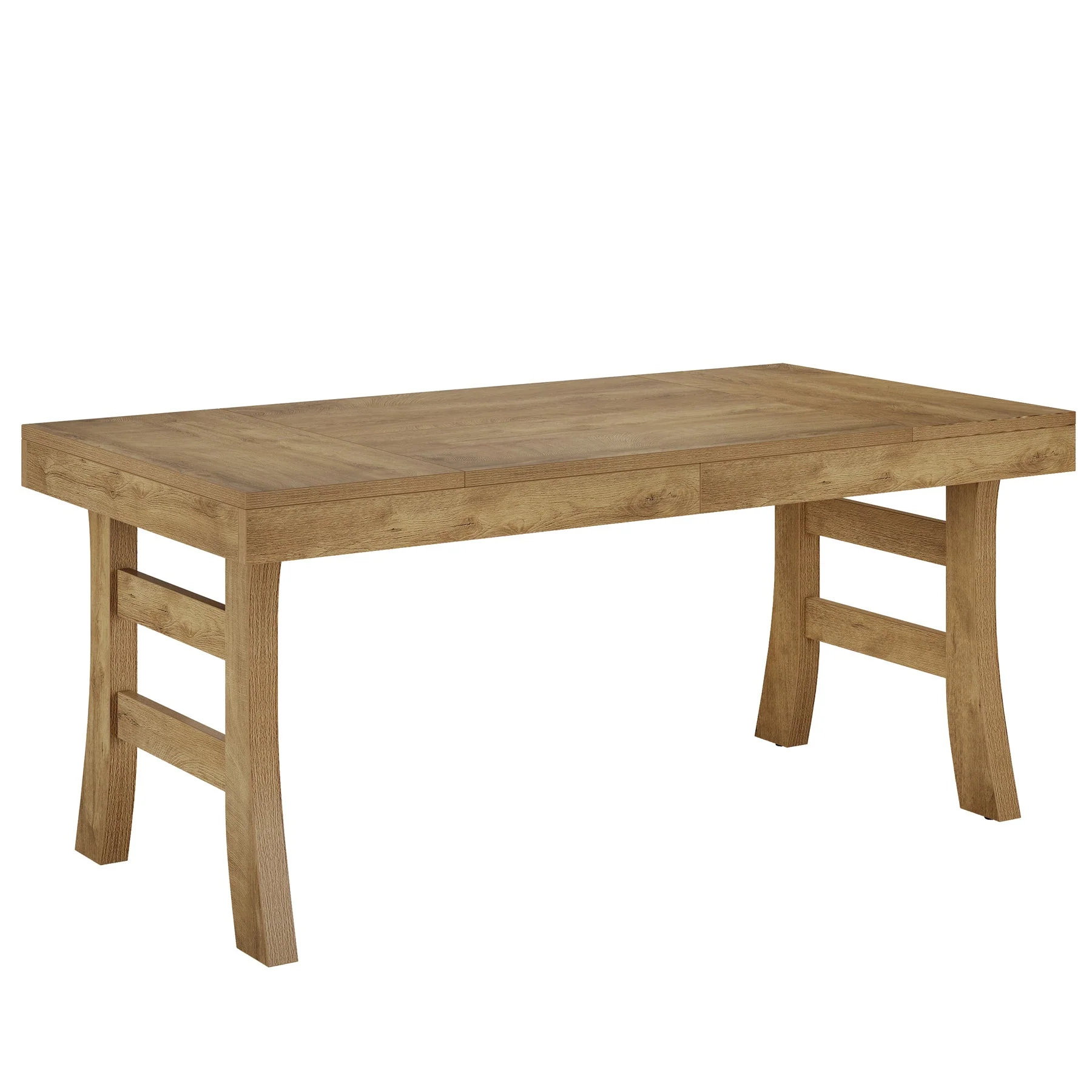 63" Dining Table, Farmhouse Kitchen Dinner Table for 4-6 People - Image 9