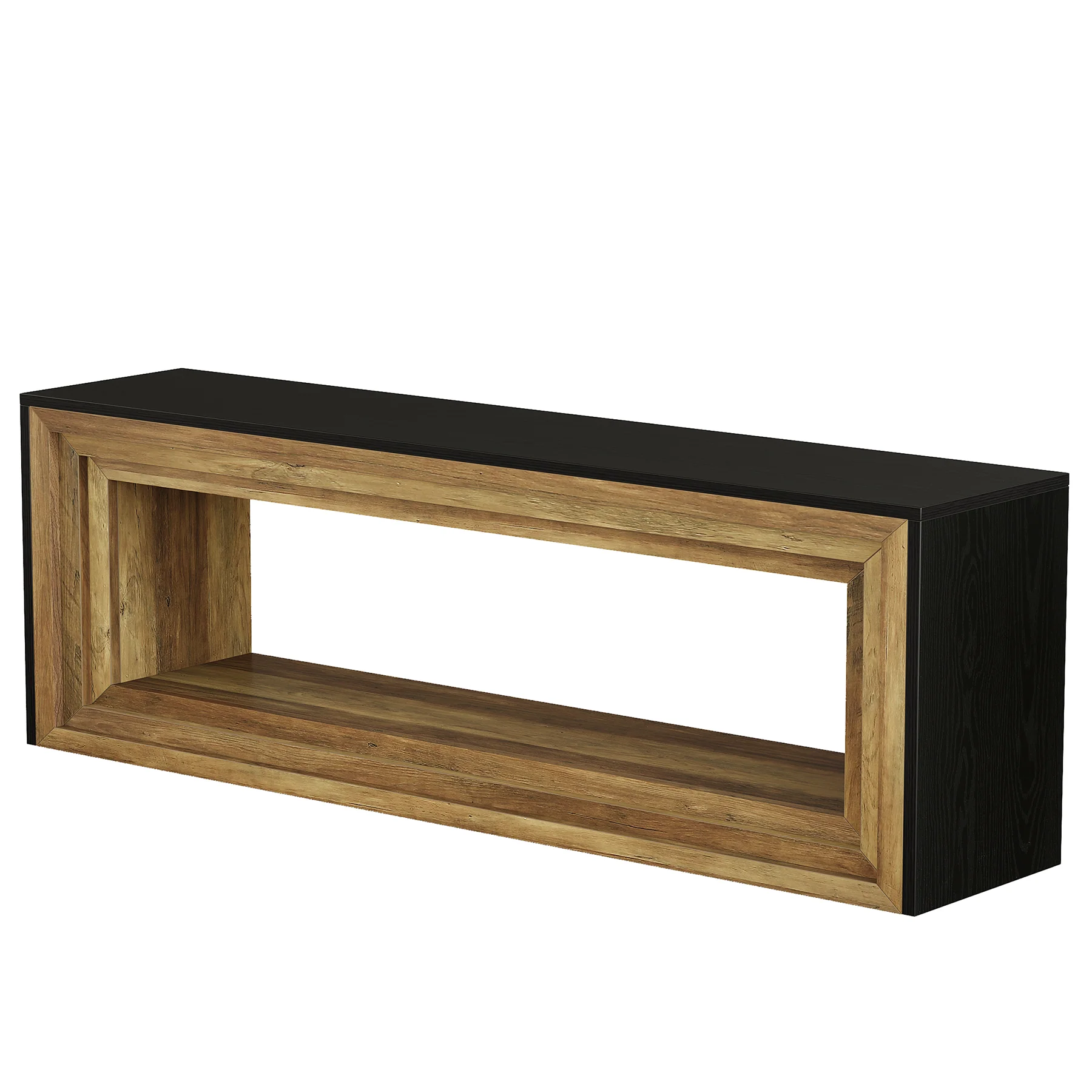 Tribesigns 63" Entryway Bench with Shoe Storage, Farmhouse Bench for Hallway - Image 9