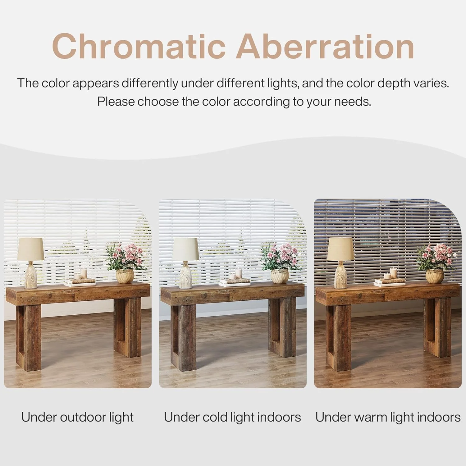 Tribesigns 63-Inch Console Table, Farmhouse Wooden Sofa Table - Image 16