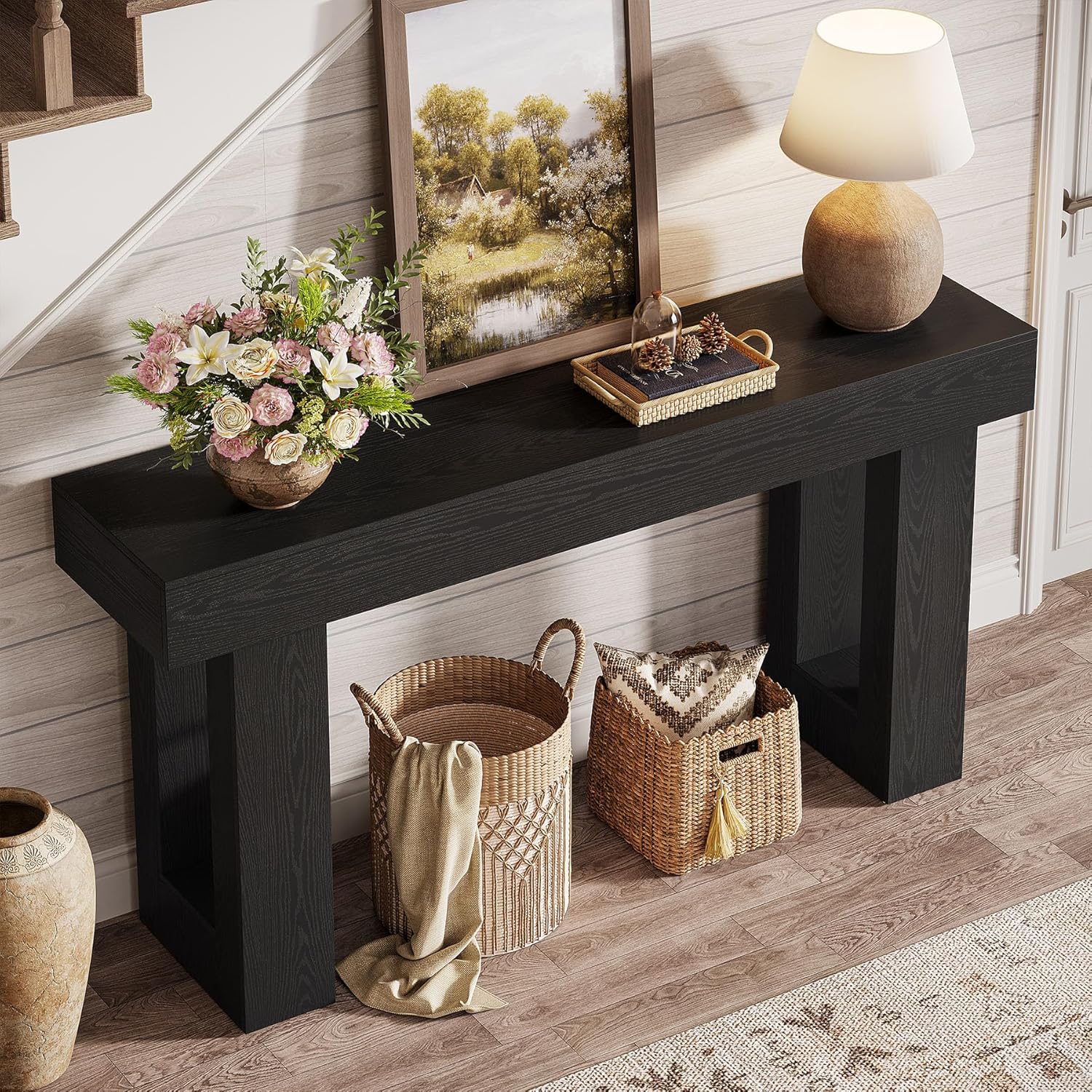 Tribesigns 63-Inch Console Table, Farmhouse Wooden Sofa Table - Image 52