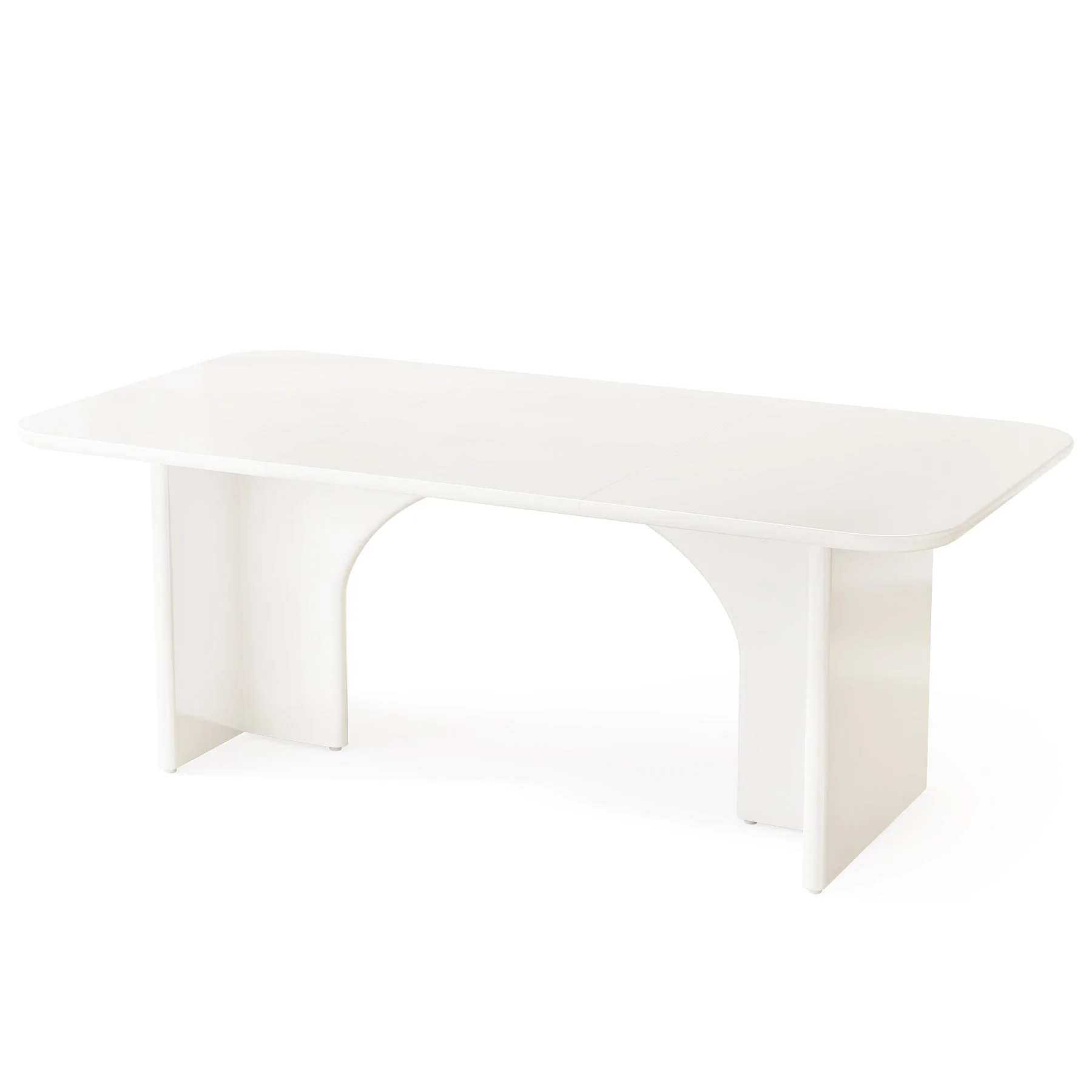 Modern Dining Table, 63" Large Rectangle Kitchen Table for 4-6 People - Image 9
