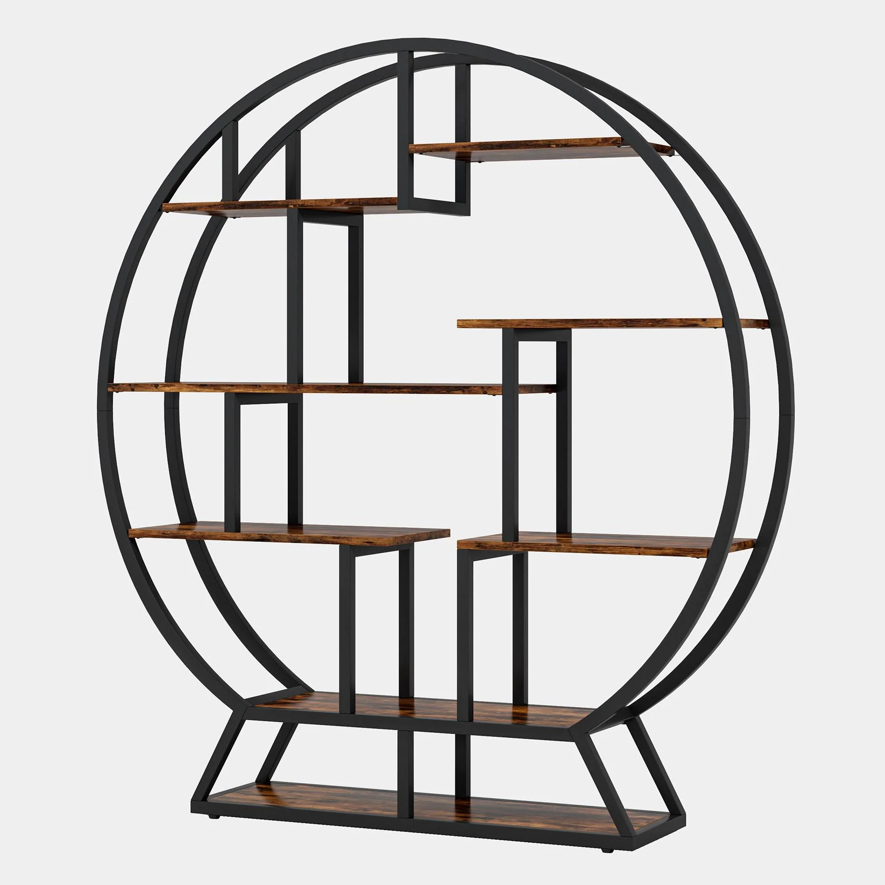 Round Plant Stand, 63" Flower Pot Plant Rack with 8 Shelves - Image 10