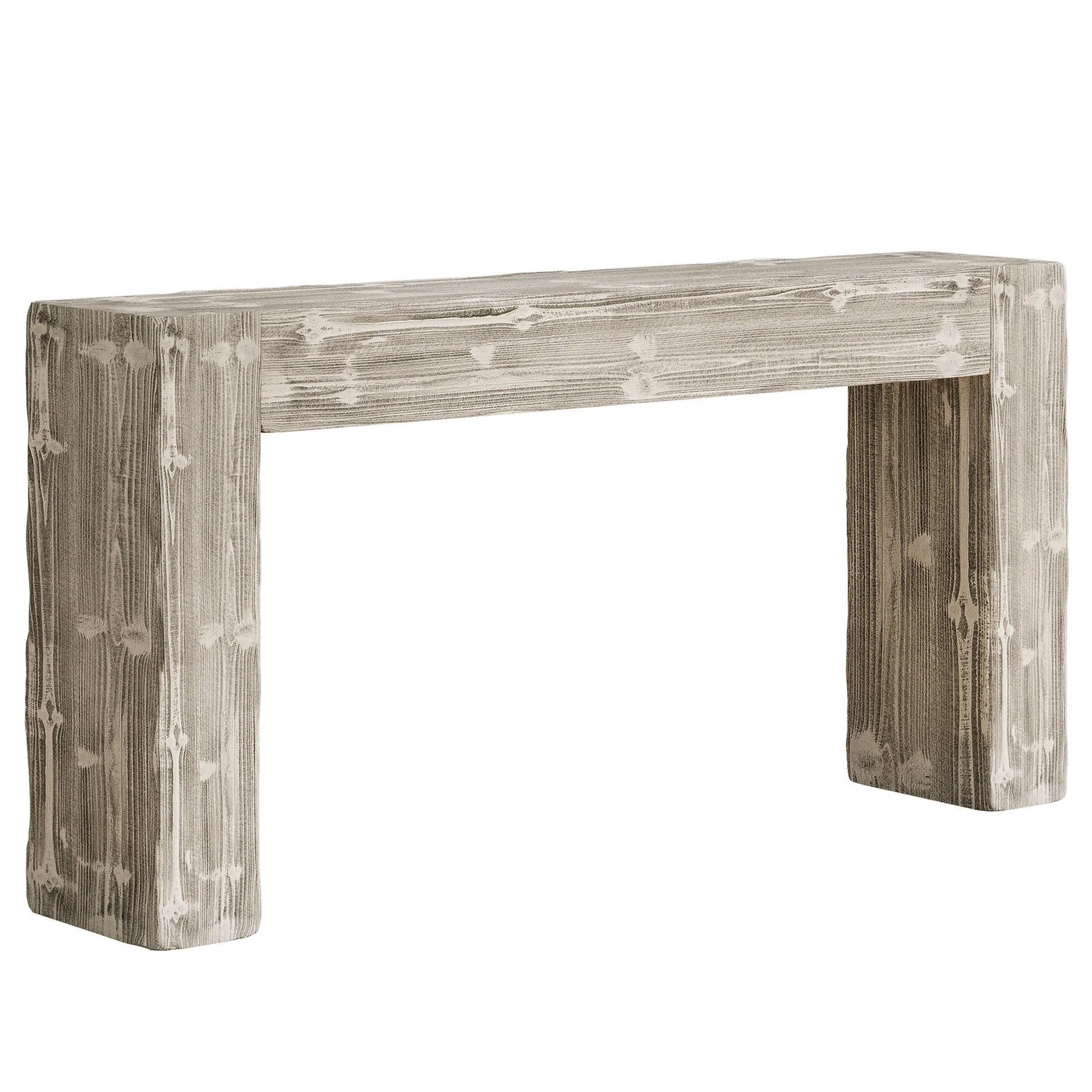 63" Wood Console Table, Farmhouse Sofa Table Entryway Table - Image 11