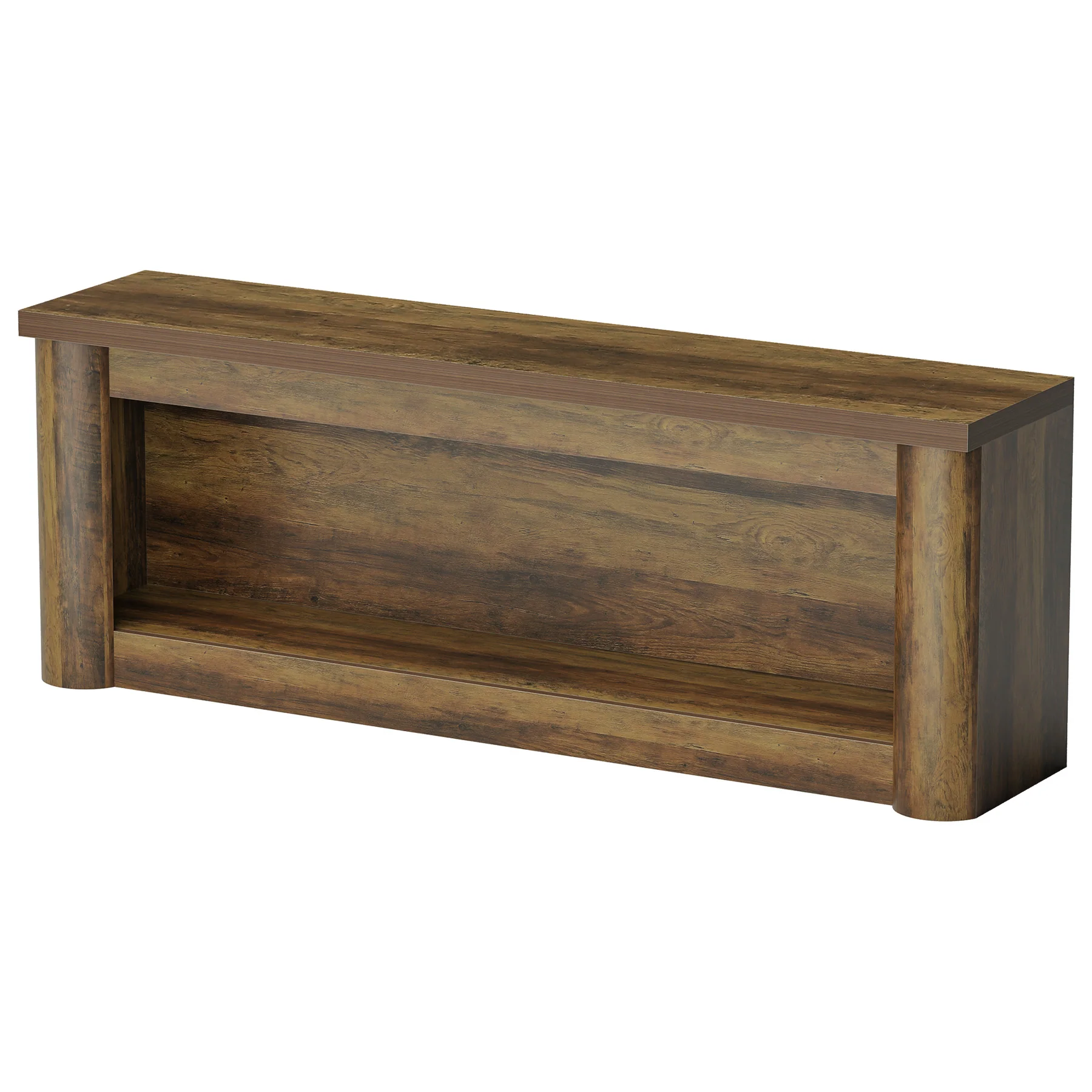 63" TV Stand for TVs up to 75", Entertainment Center with Open Storage for Living Room - Image 8