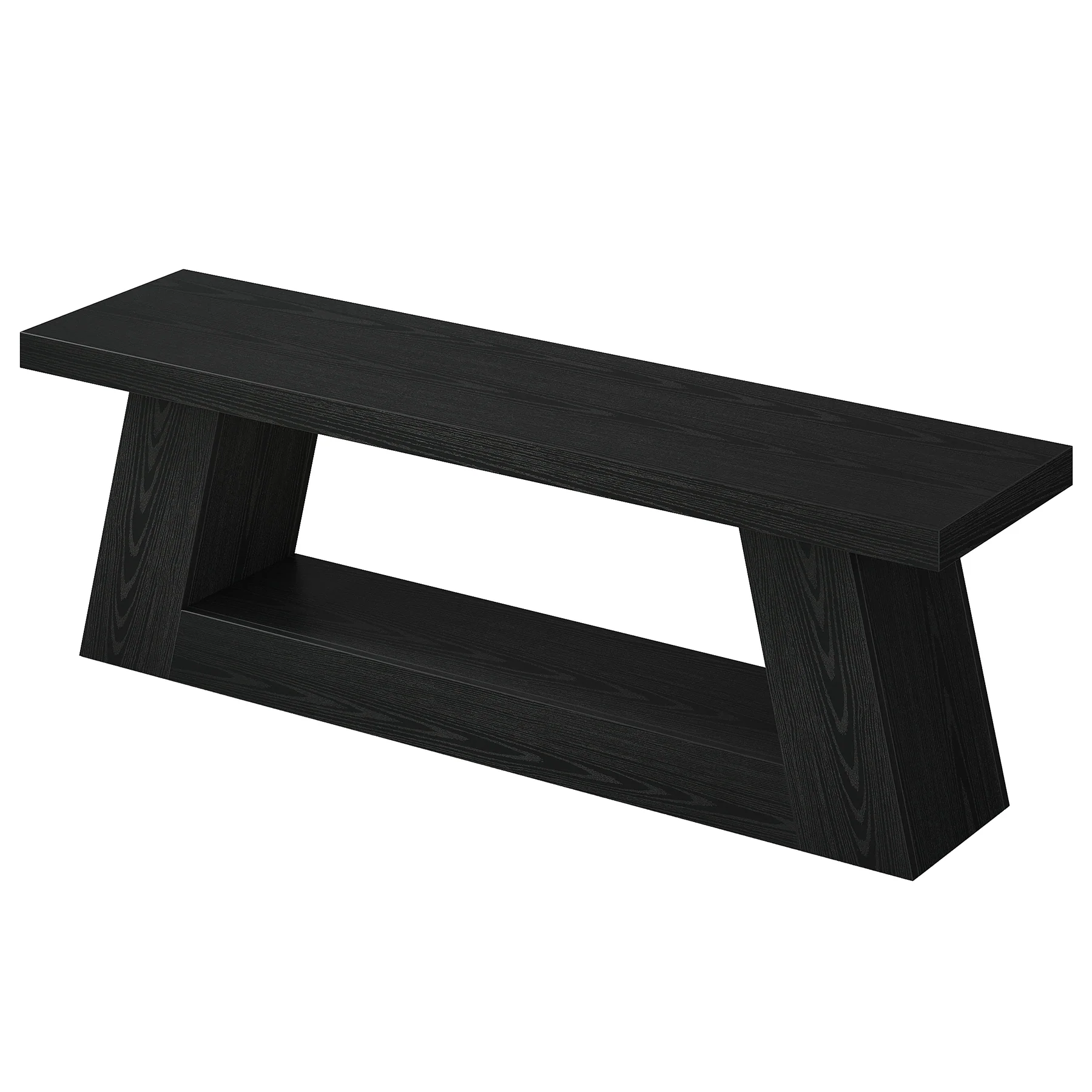 63" Entryway Bench with Storage Shelf, 2-Tier End of Bed Bench - Image 9