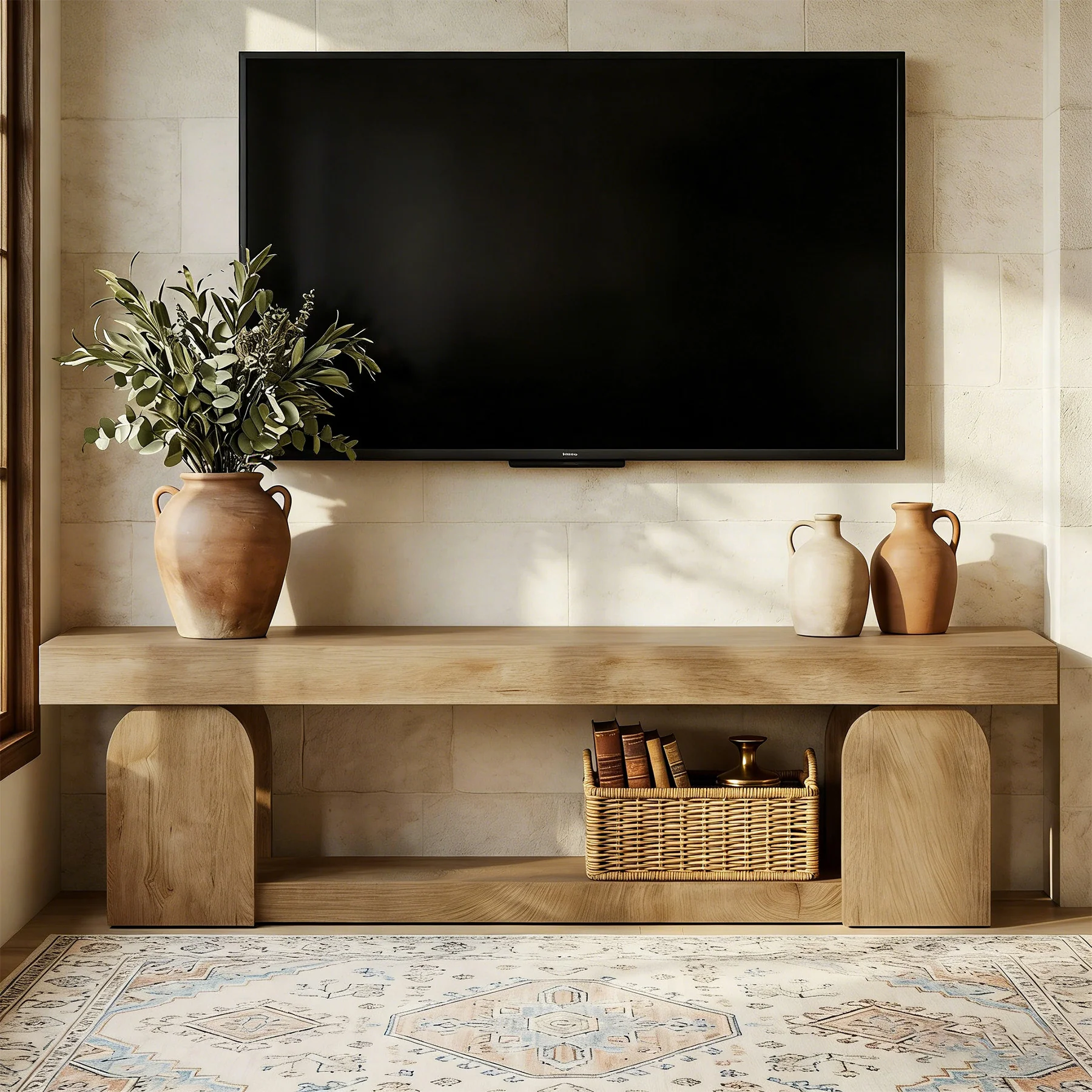 63" TV Stand, TV Media Console with Open Storage Shelf for TVs up to 65" - Image 3