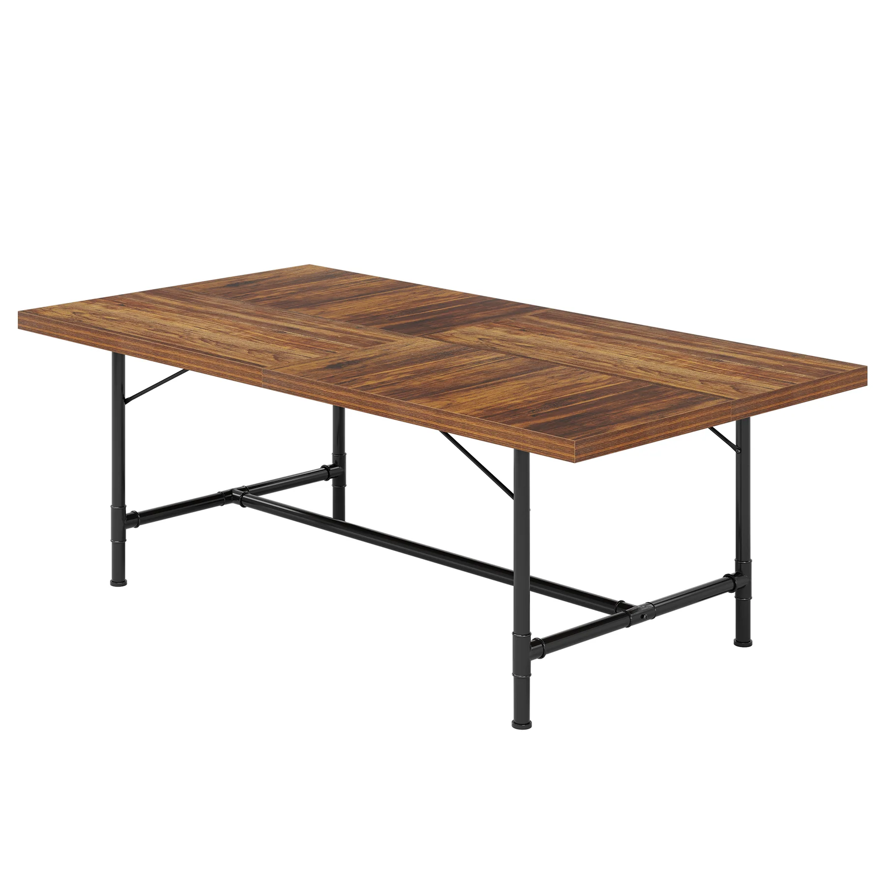 6FT Conference Table, 70.8" Rectangle Training Table Boardroom Desk - Image 8