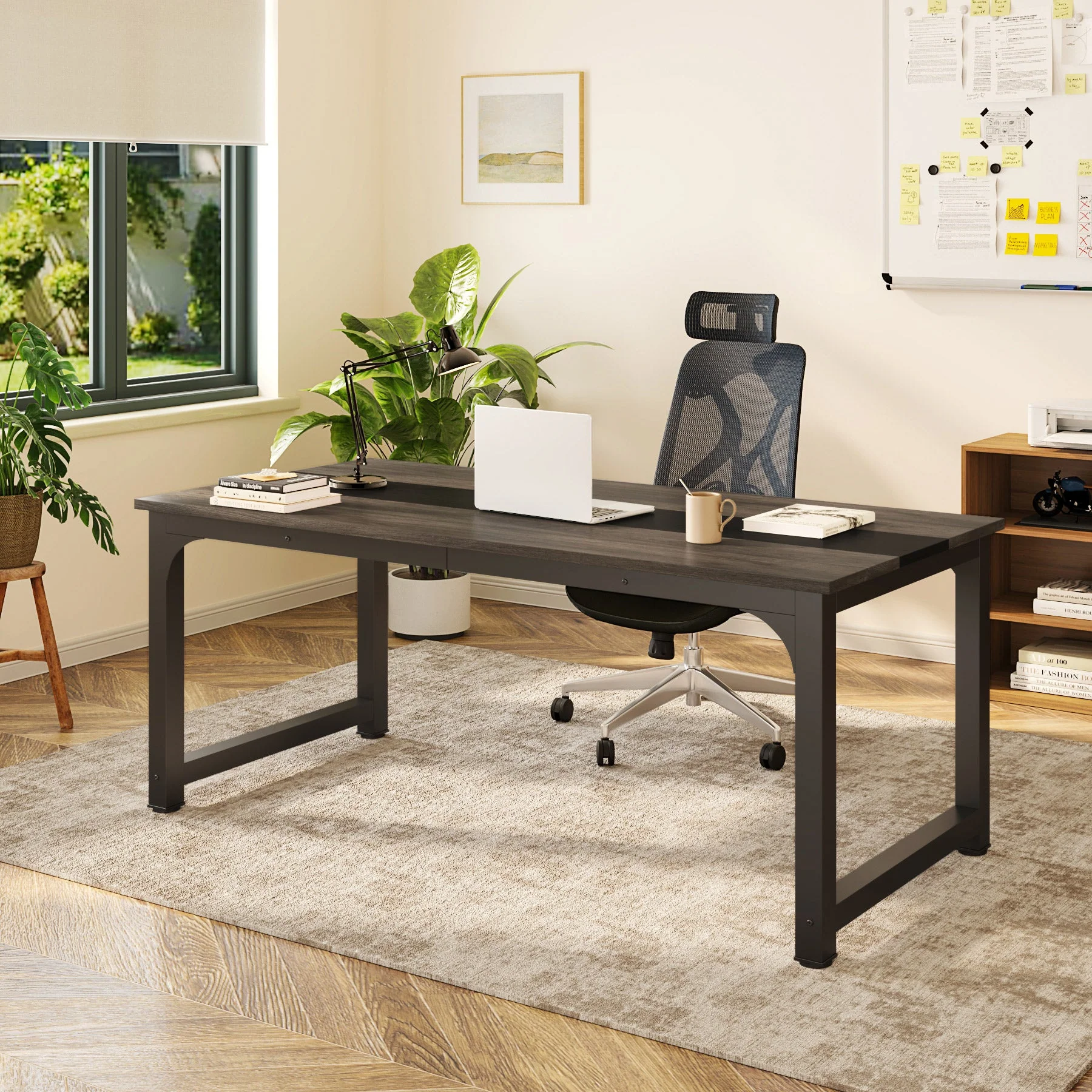 Simple Conference Table, Rectangular Meeting Table Computer Desk - Image 13