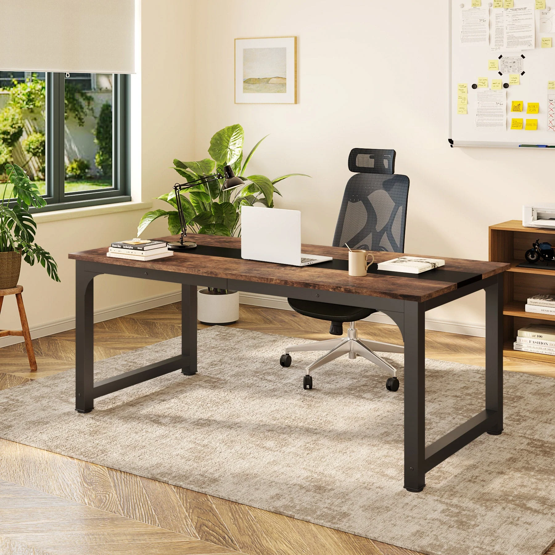 Simple Conference Table, Rectangular Meeting Table Computer Desk - Image 22