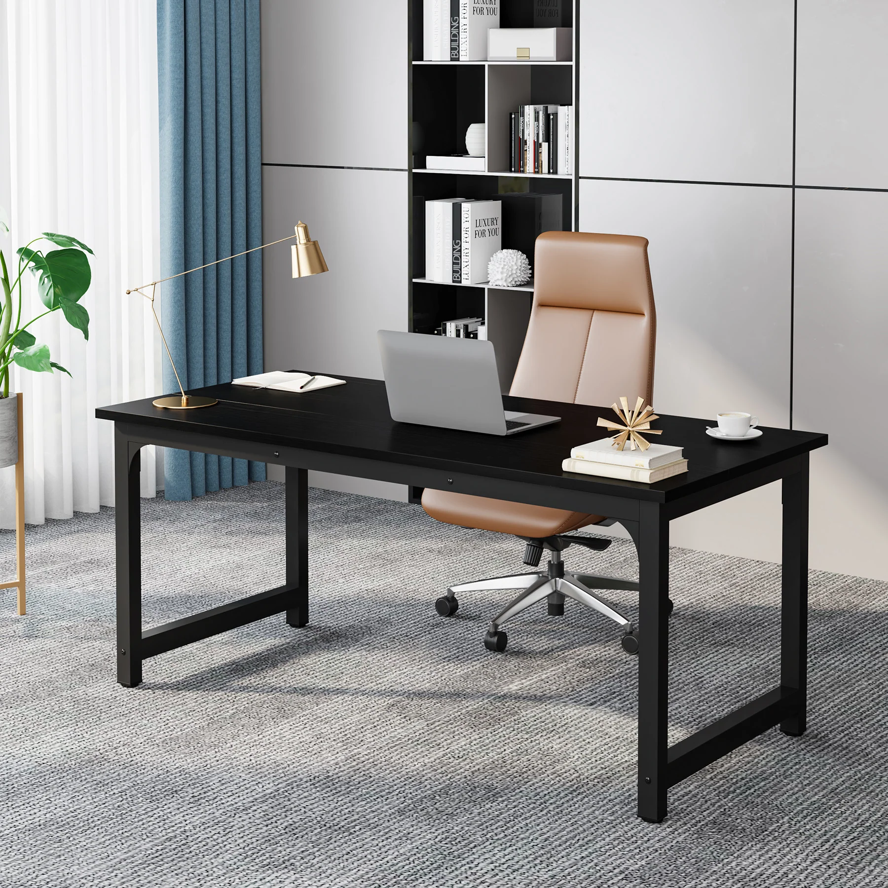 Simple Conference Table, Rectangular Meeting Table Computer Desk - Image 27