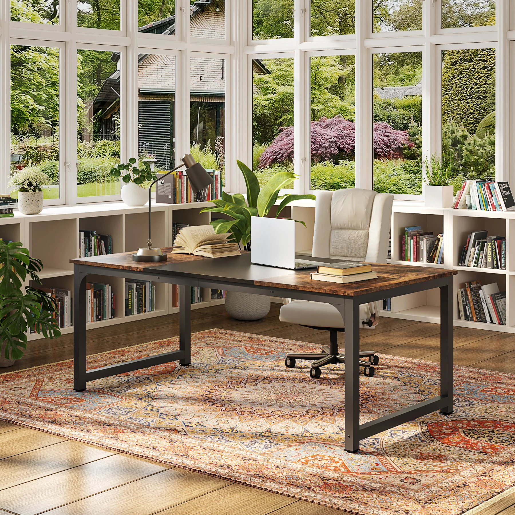 Simple Conference Table, Rectangular Meeting Table Computer Desk - Image 7