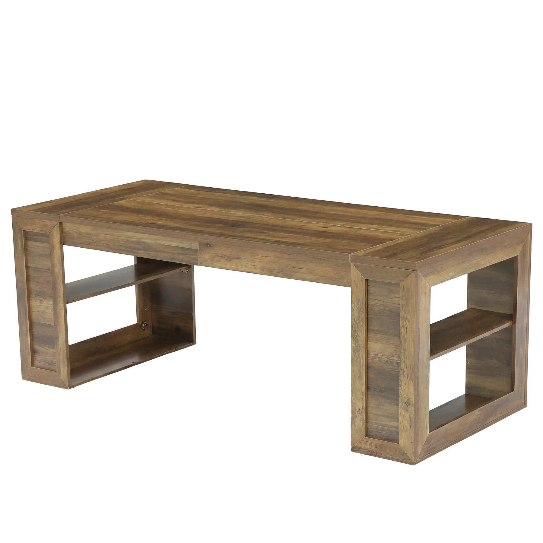 Tribesigns 70.8-Inch Dining Table, 6-Person Kitchen Table with Shelves - Image 10