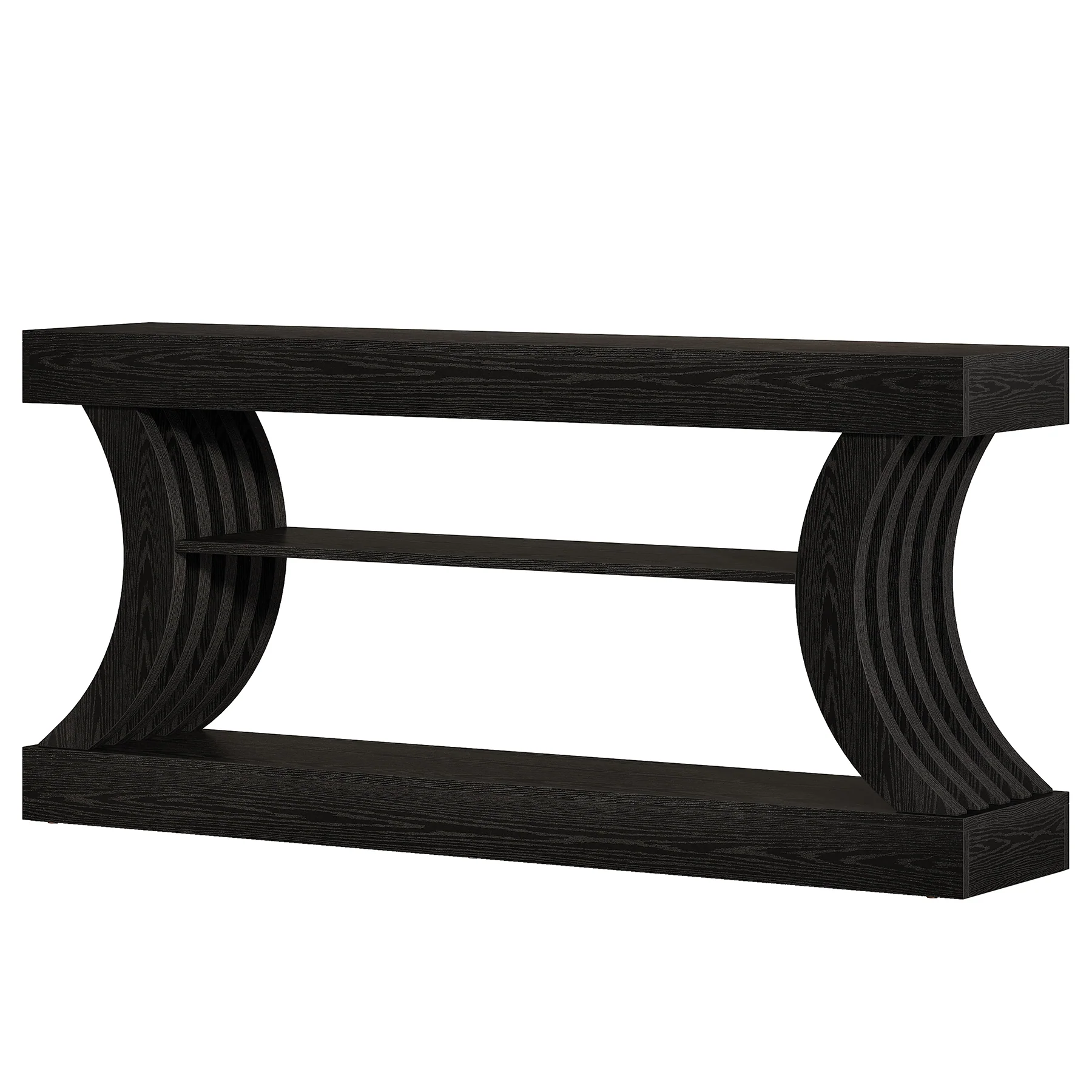 70.9" Console Table, 3-Tier Entryway Couch Table Behind Sofa - Image 9