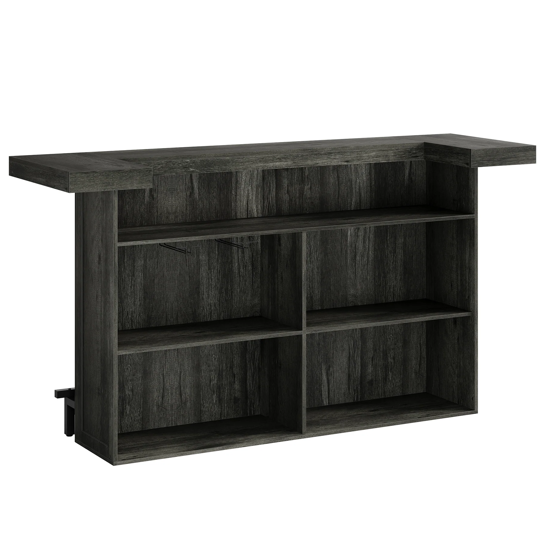 70.9" Bar Table, Modern Liquor Cabinet with 4-Tier Storage Shelves - Image 20