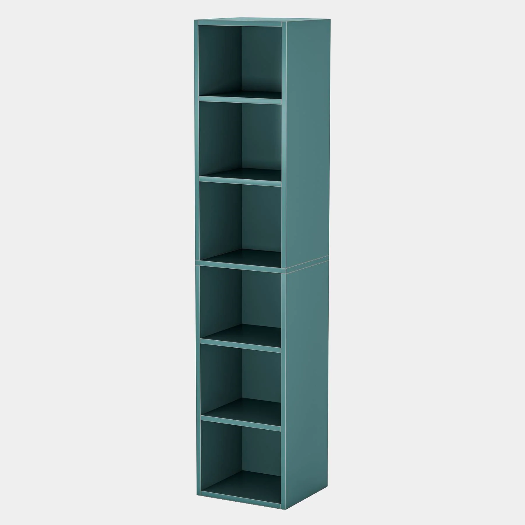 70.9" Corner Bookcase, Modern 6-Tier Narrow Cube Display Shelves - Image 11