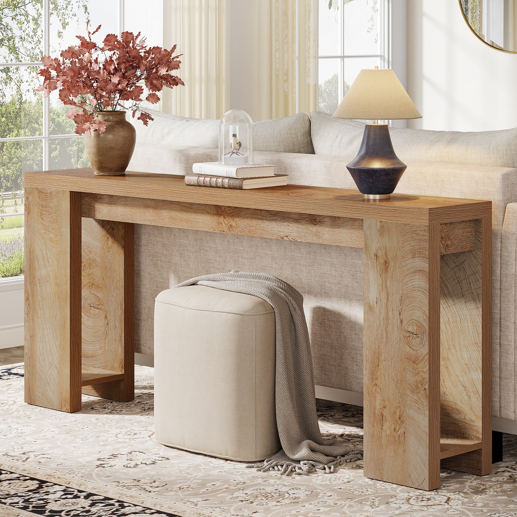 70.9" Entryway Console Table, Farmhouse Narrow Foyer Table - Image 4